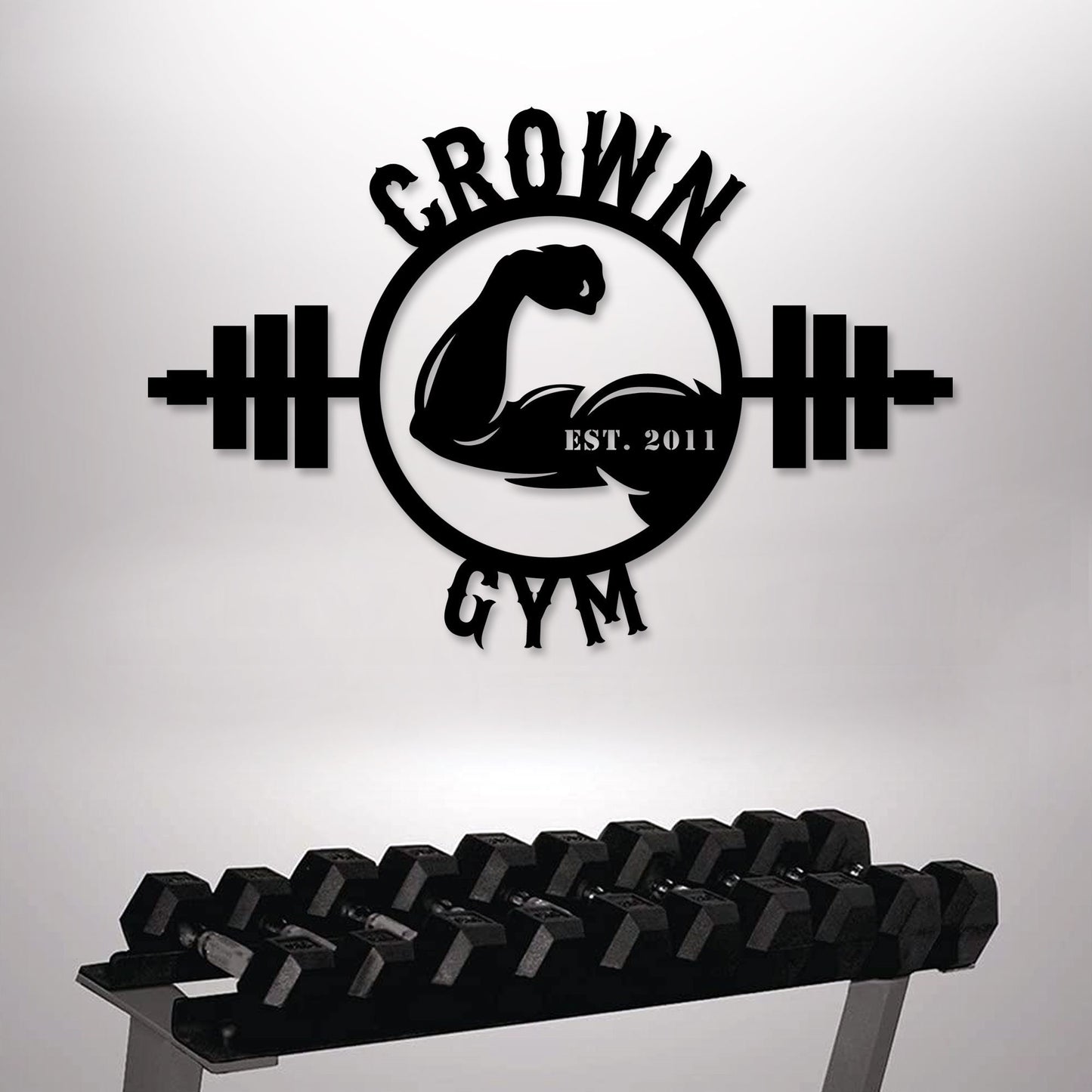 Metal Gym Name Sign, Custom Fitness Center Name Sign, Gym Lovers Birthday Gift, Man Cave Wall Art, Bodybuildng Dans Meral Sign, Gift for Her