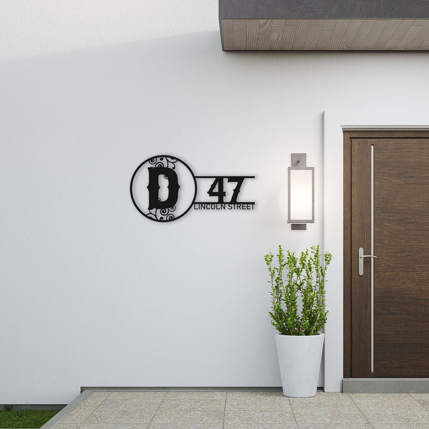Personalized Metal House Number Sign, Custom Metal family Name Sign, Unique Birthday Gift, Christmas Gift for Family, Office Name Metal Sign