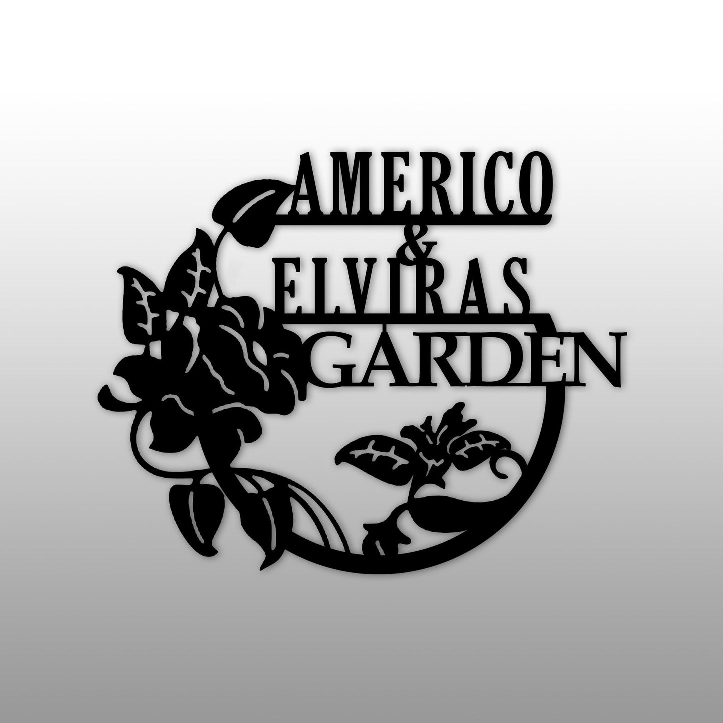 Personalized Home Garden Name Sign, Custom Garden Metal Name Sign, Green House Metal Sign, Unique Birthday Gift, Christmas Gift for Mom