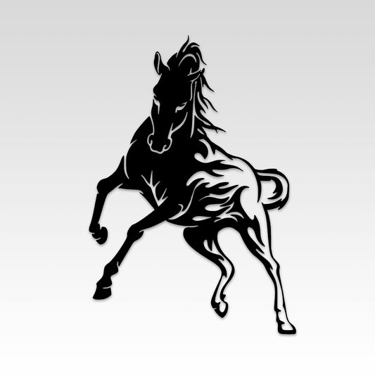 Horse Metal Wall Art, Horse Farm Entry Metal Wall Art, Horse Lovers Metal Birthday Gift, Porch Metal Wall Art, Valentines Day Gift