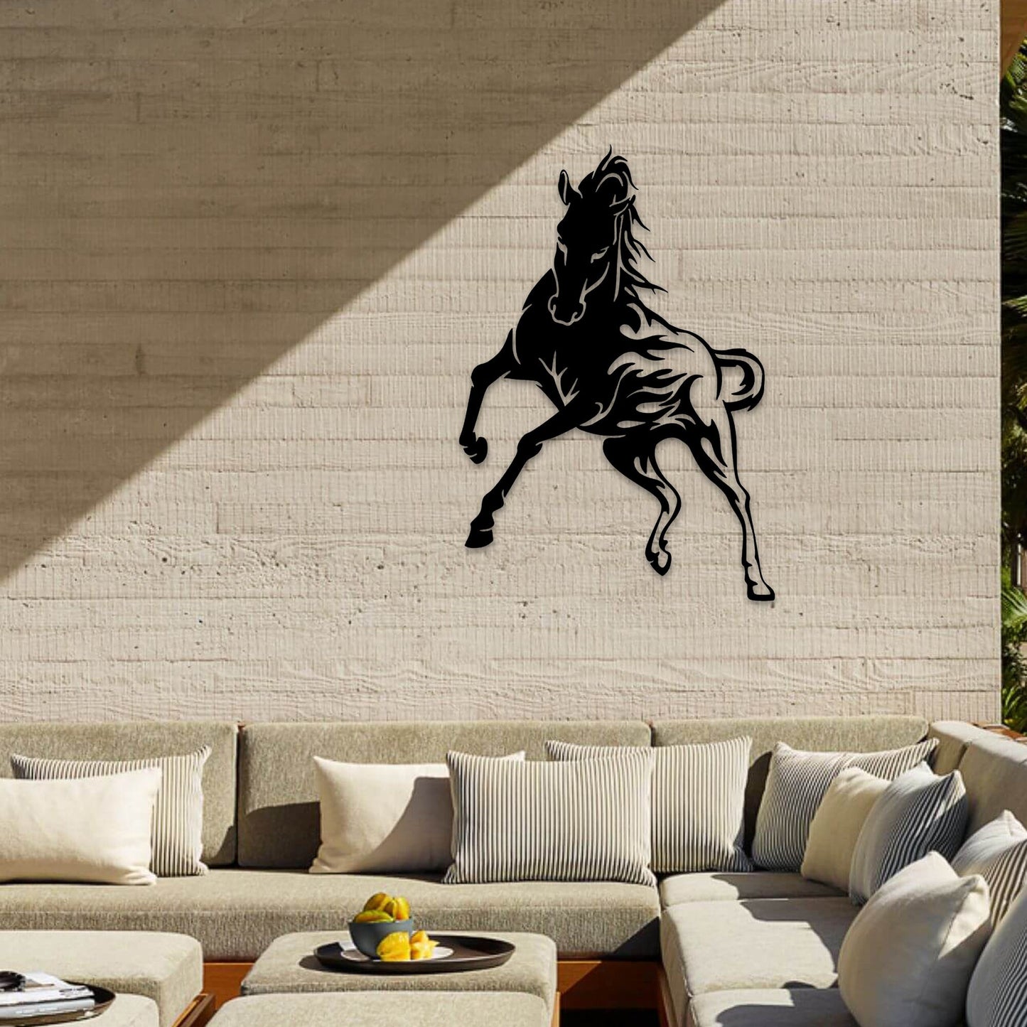 Horse Metal Wall Art, Horse Farm Entry Metal Wall Art, Horse Lovers Metal Birthday Gift, Porch Metal Wall Art, Valentines Day Gift