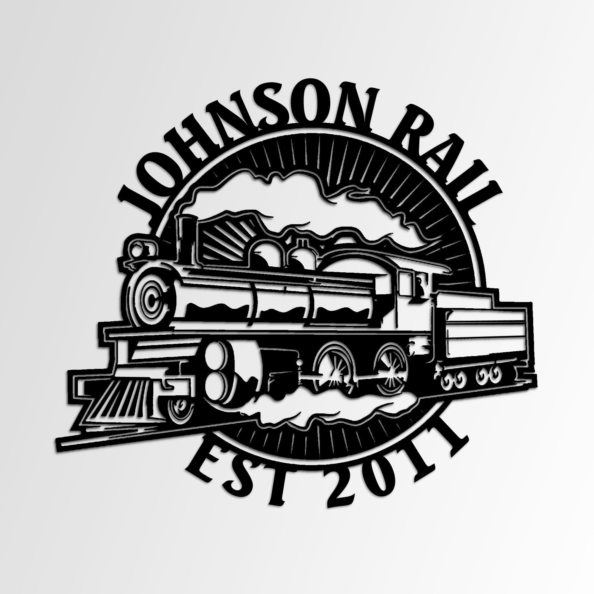 Personalized Train Lovers Metal Name Sign, Unique Birthday Gift, Custom Train Metal Name Sign, Outdoor Metal Name Sign, Christmas Gift