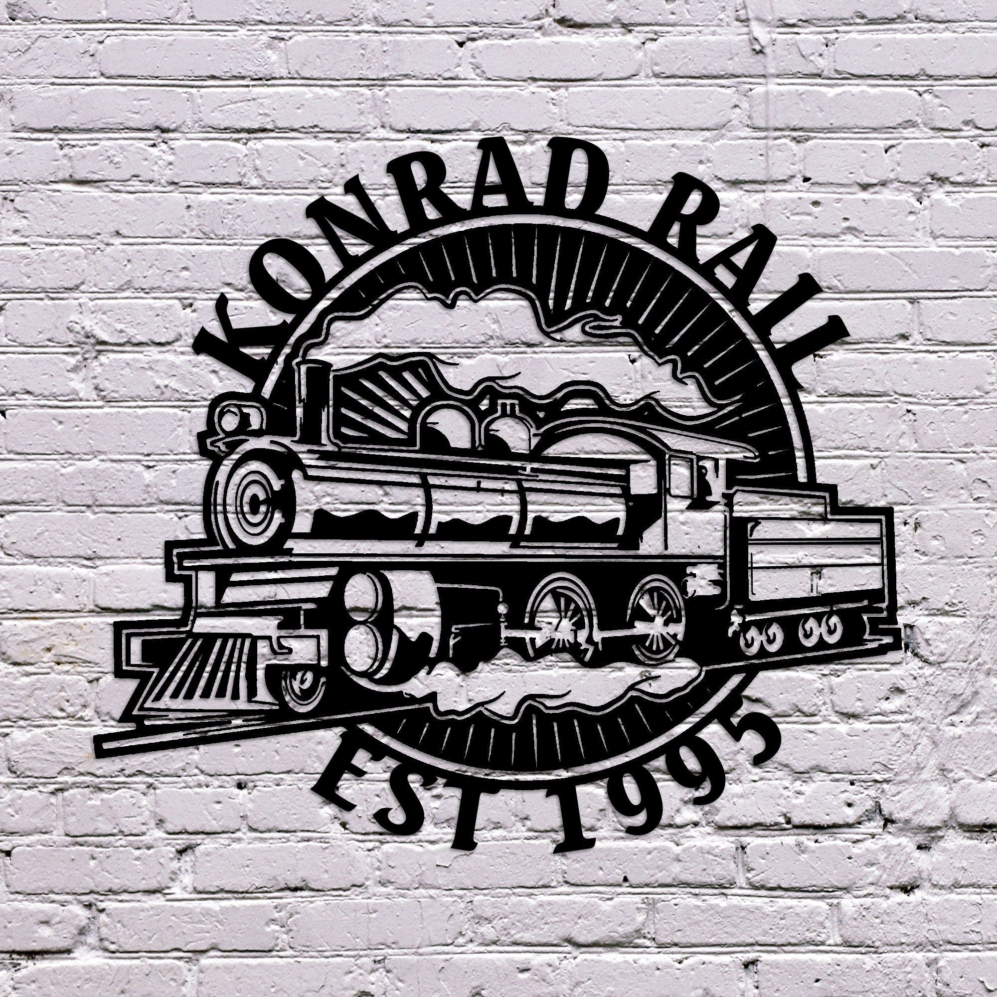 Personalized Train Lovers Metal Name Sign, Unique Birthday Gift, Custom Train Metal Name Sign, Outdoor Metal Name Sign, Christmas Gift