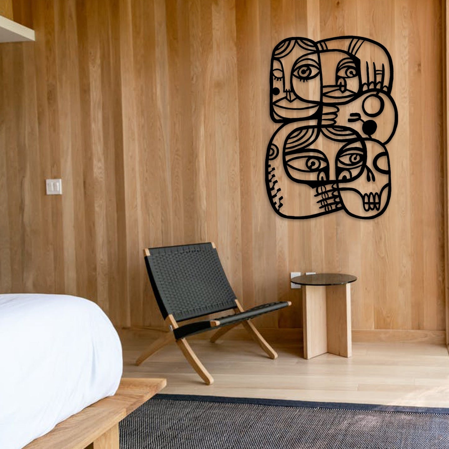 Abstract Metal Wall Art, Faces Picasso Metal Wall Decor, Unique Birthday Gift, Office Entry Metal Sign, Bestseller Gift, Christmas Gift