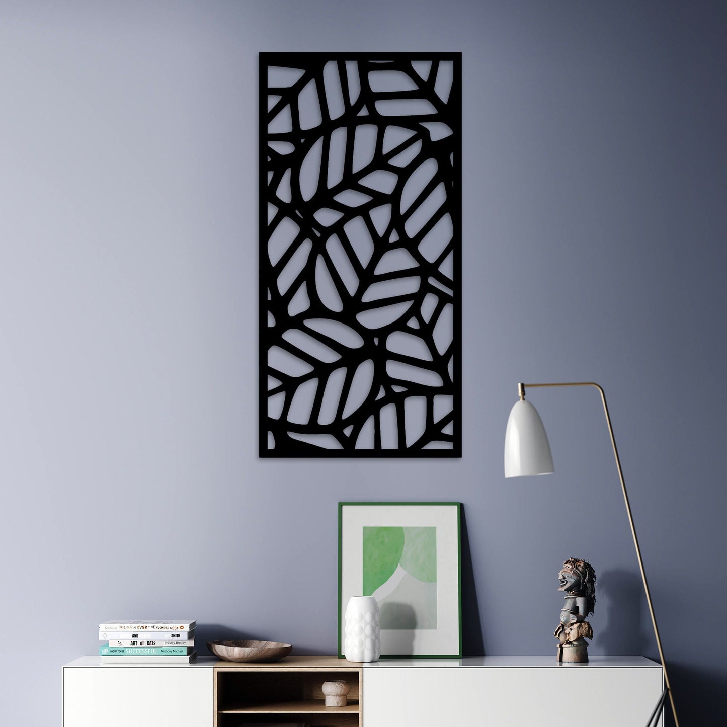 Metal Leaf Wall Art, Large Flower Wall Art, Metal Palm Leaf Wall Decor, Oversized Metal Wall Art, Unique Wall Art, Modern Floral Wall Panel