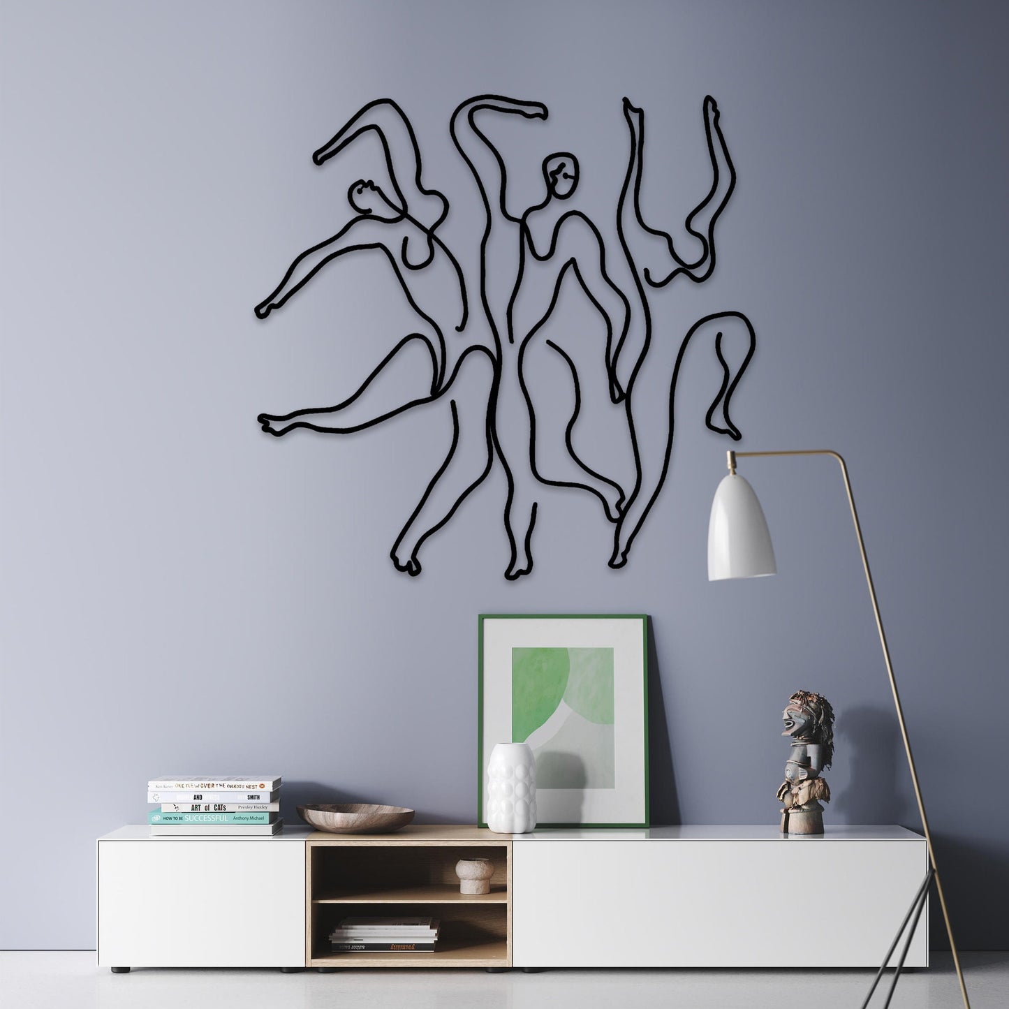 Metal Abstract Dancing Wall Art, House Entry Metal Wall Decor, Unique Birthday Gift, Office Metal Wall Art, Bestseller Gift, Christmas Gift