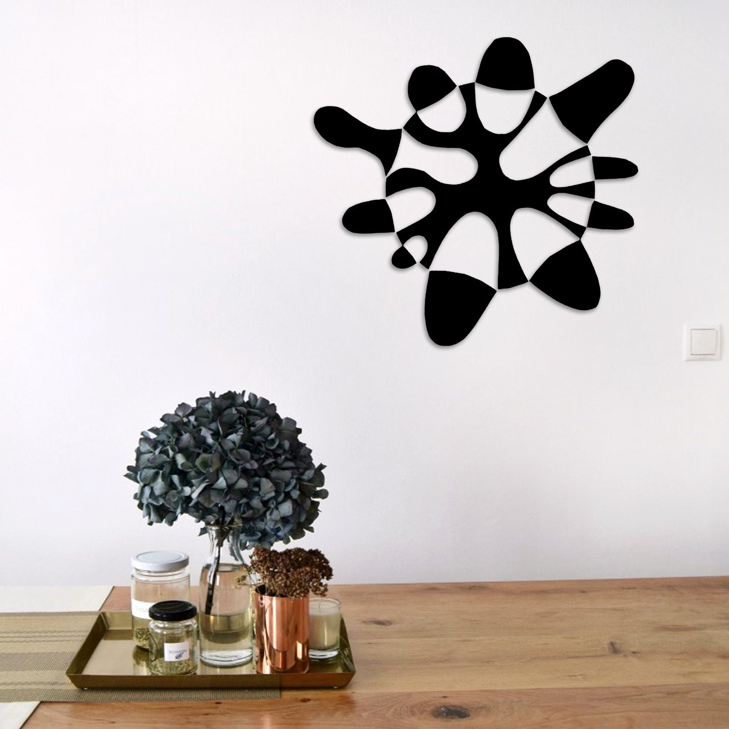 Large Circular Wall Art, Abstract Metal Wall Decor, Oversized Geometric Wall Art, Oval Wall Hangig, Modern Livingroom Art
