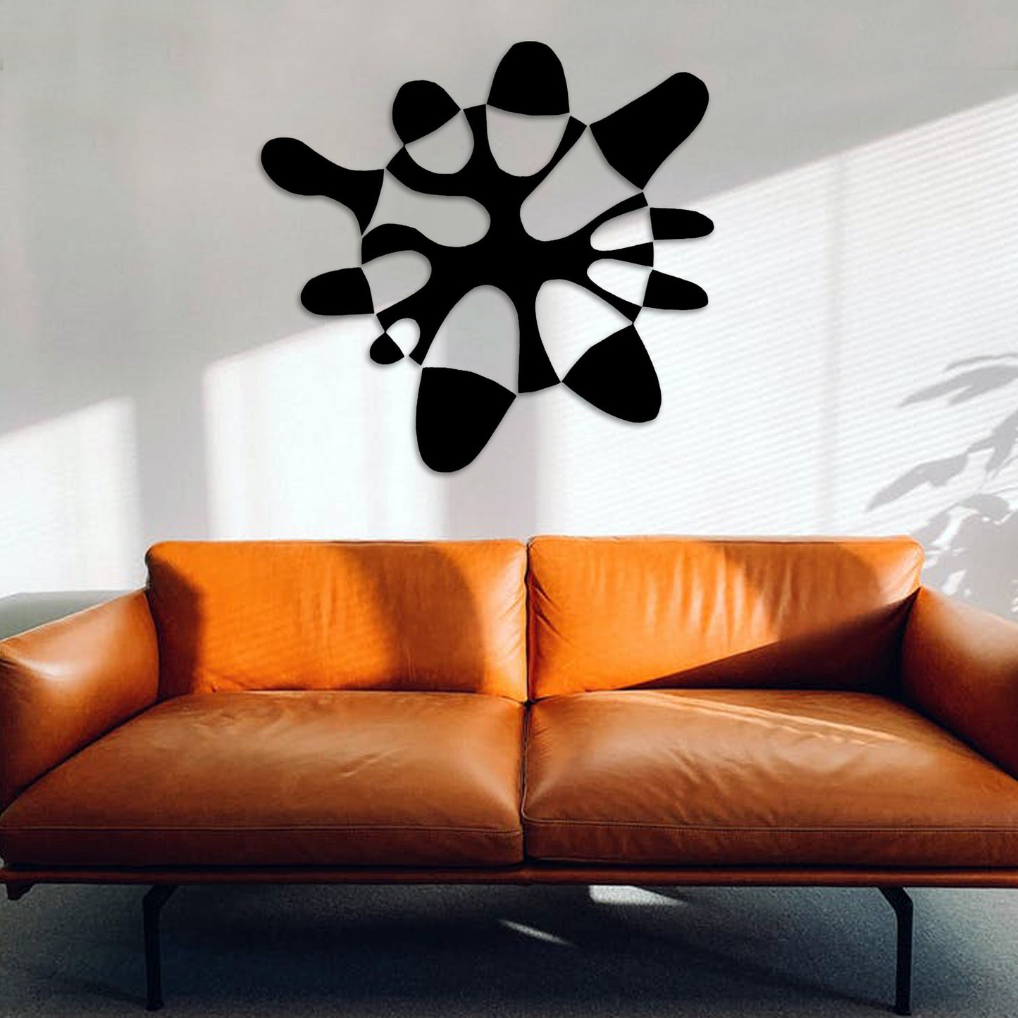 Large Circular Wall Art, Abstract Metal Wall Decor, Oversized Geometric Wall Art, Oval Wall Hangig, Modern Livingroom Art