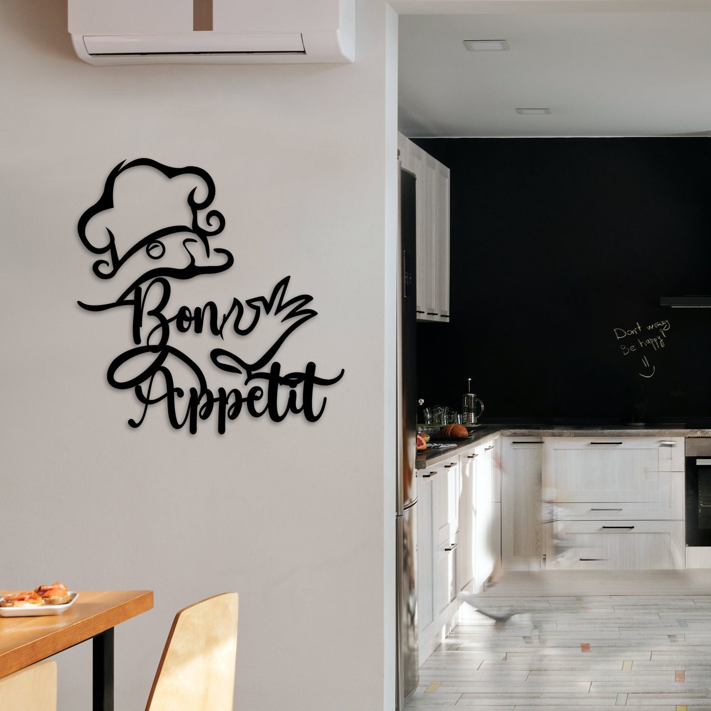 Bon Appetit Sign, Unique Cafe Sign, Trendy Restaurant Sign, Metal Bon Appetit Sing, Kitchen Sign, Chef Sign, Dining Room Sign