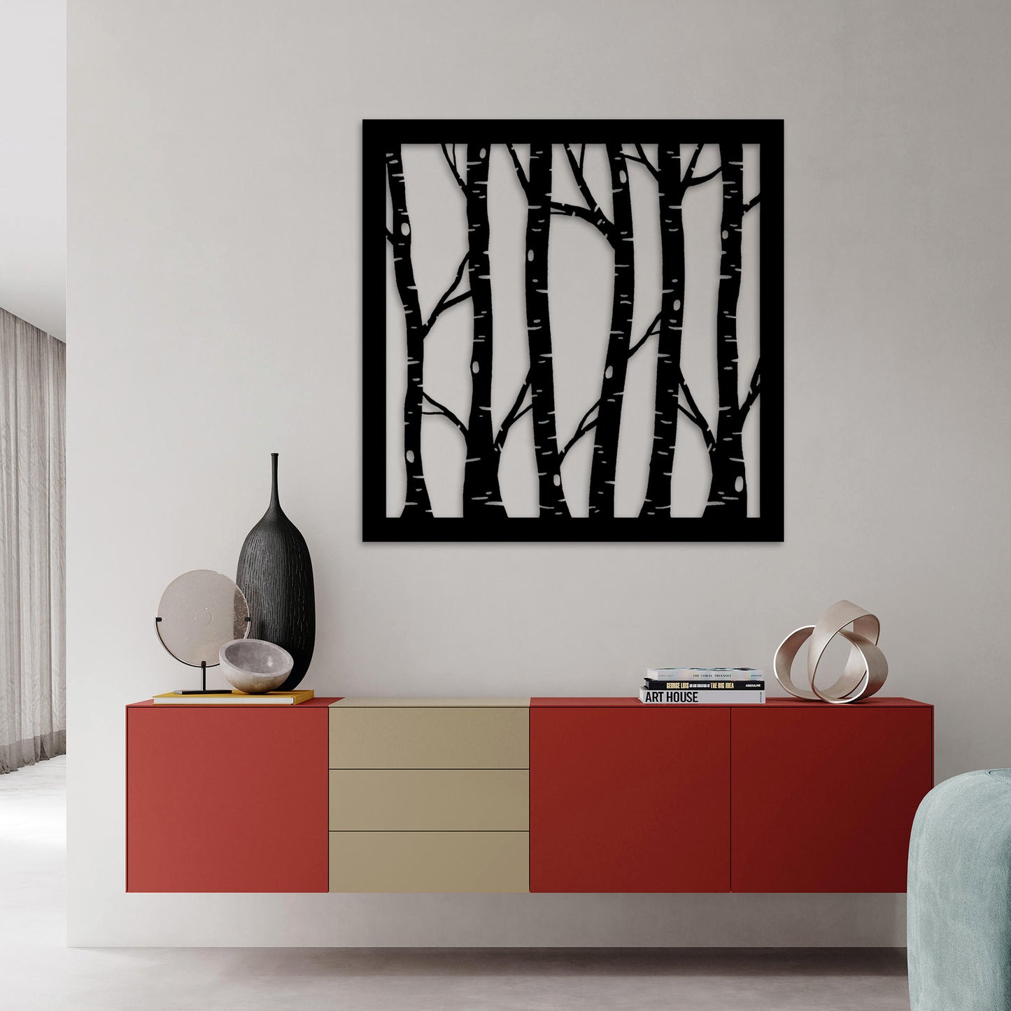 Unique Metal Tree Branch Wall Sculpture, Modern Tree Wall Art, Tree Wall Decor, Large Above Bed Decor, Livingroom Wall Art, Large Wall Art