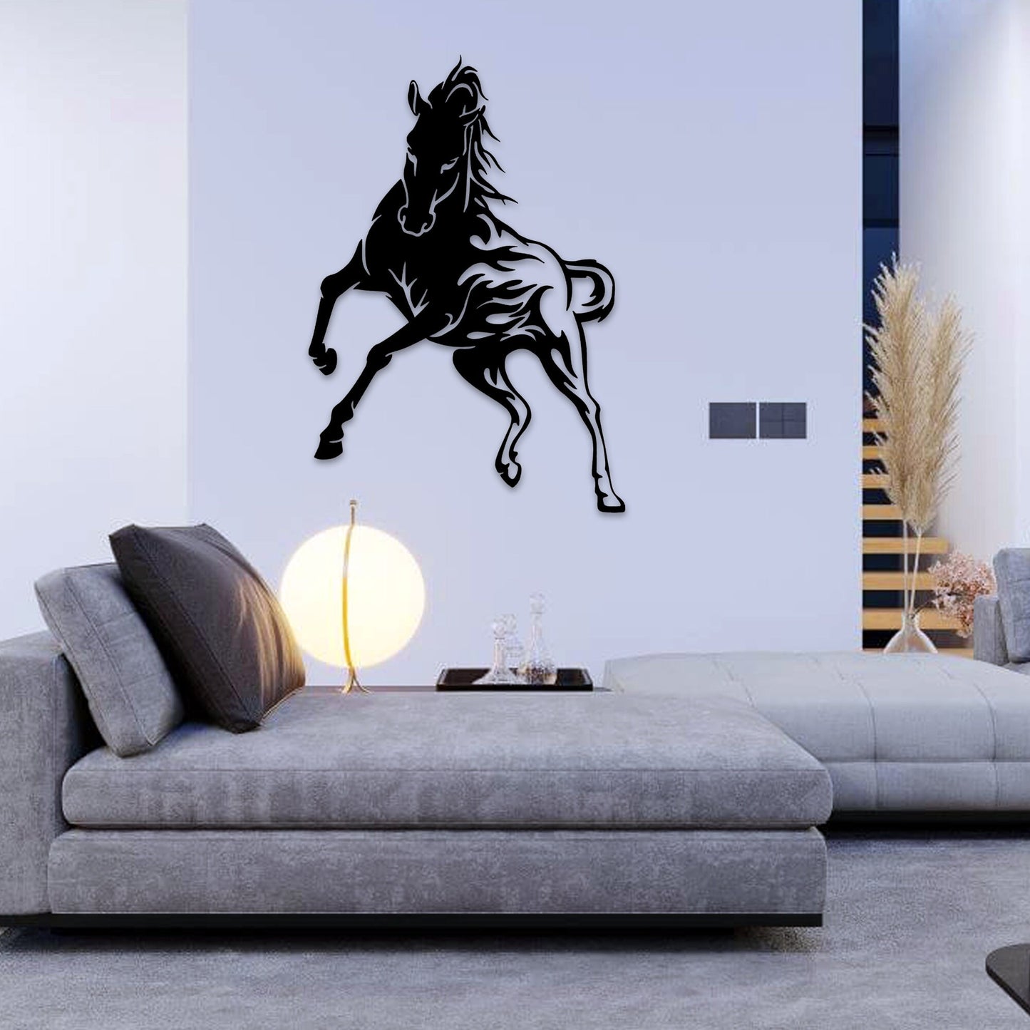 Horse Metal Wall Art, Horse Farm Entry Metal Wall Art, Horse Lovers Metal Birthday Gift, Porch Metal Wall Art, Valentines Day Gift