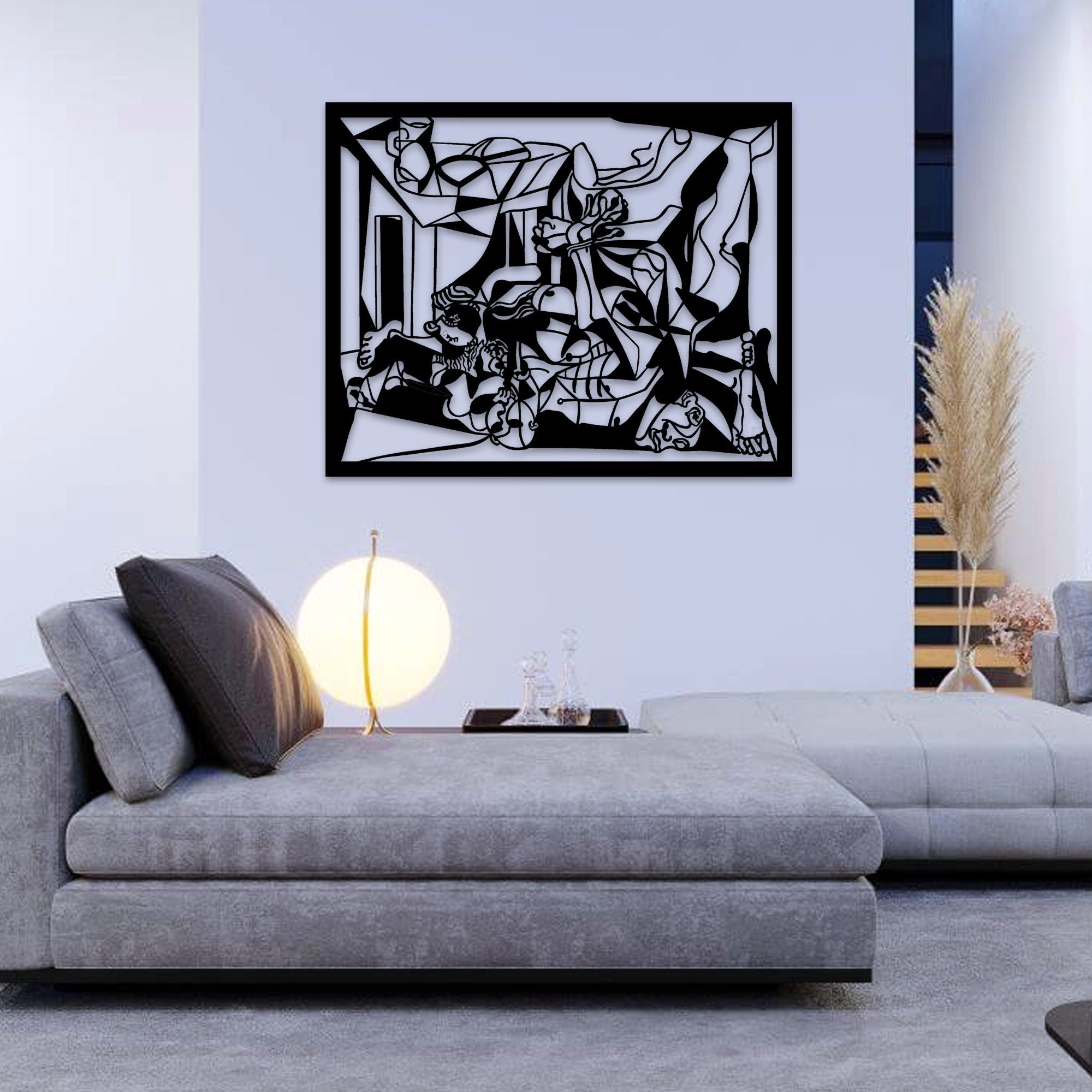 Picasso Abstract Metal Wall Art, Guernica Metal Wall Art, Picasso Wall Decor, Unique Birthday Gift, Iconic Metal Wall Art, Christmas Gift