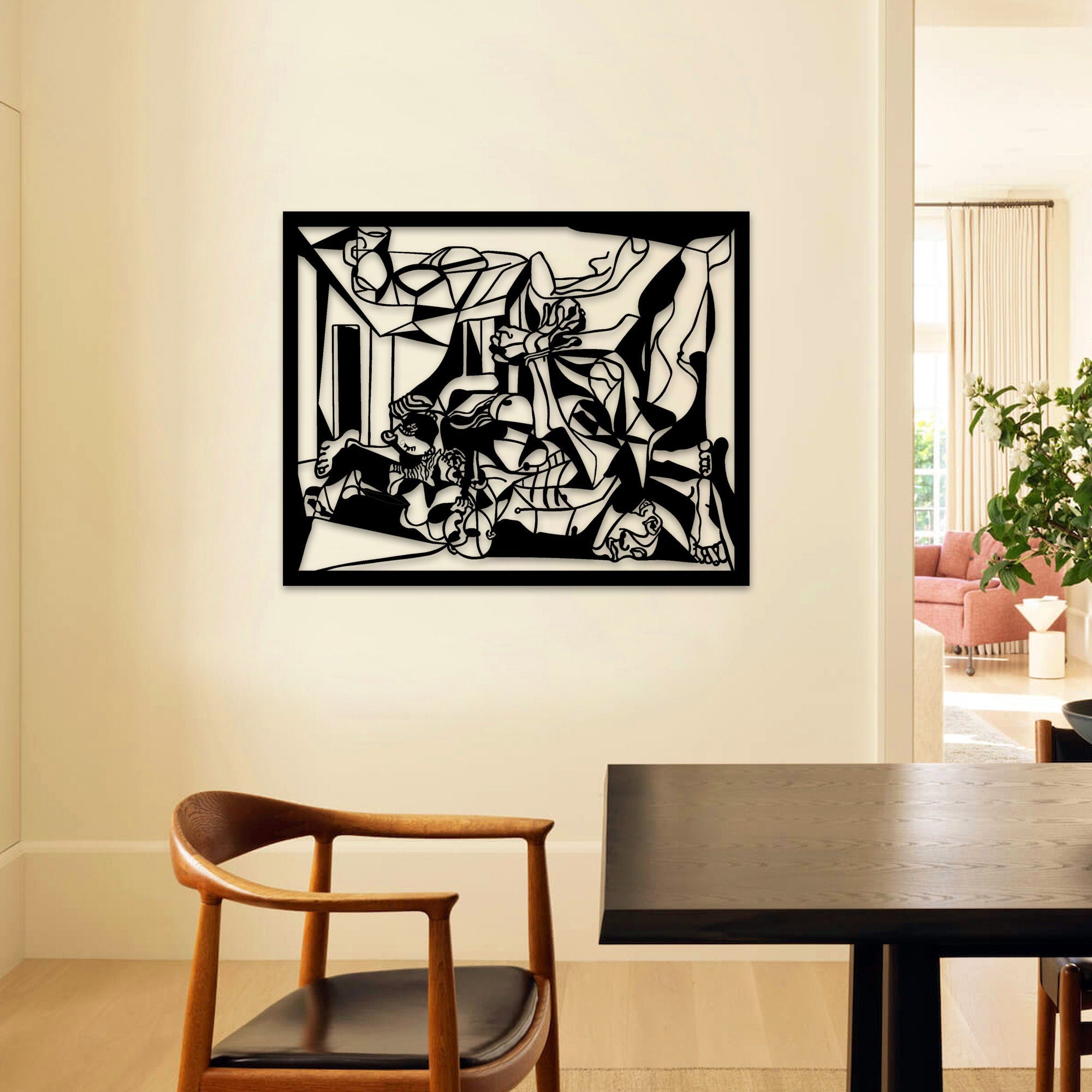 Picasso Abstract Metal Wall Art, Guernica Metal Wall Art, Picasso Wall Decor, Unique Birthday Gift, Iconic Metal Wall Art, Christmas Gift