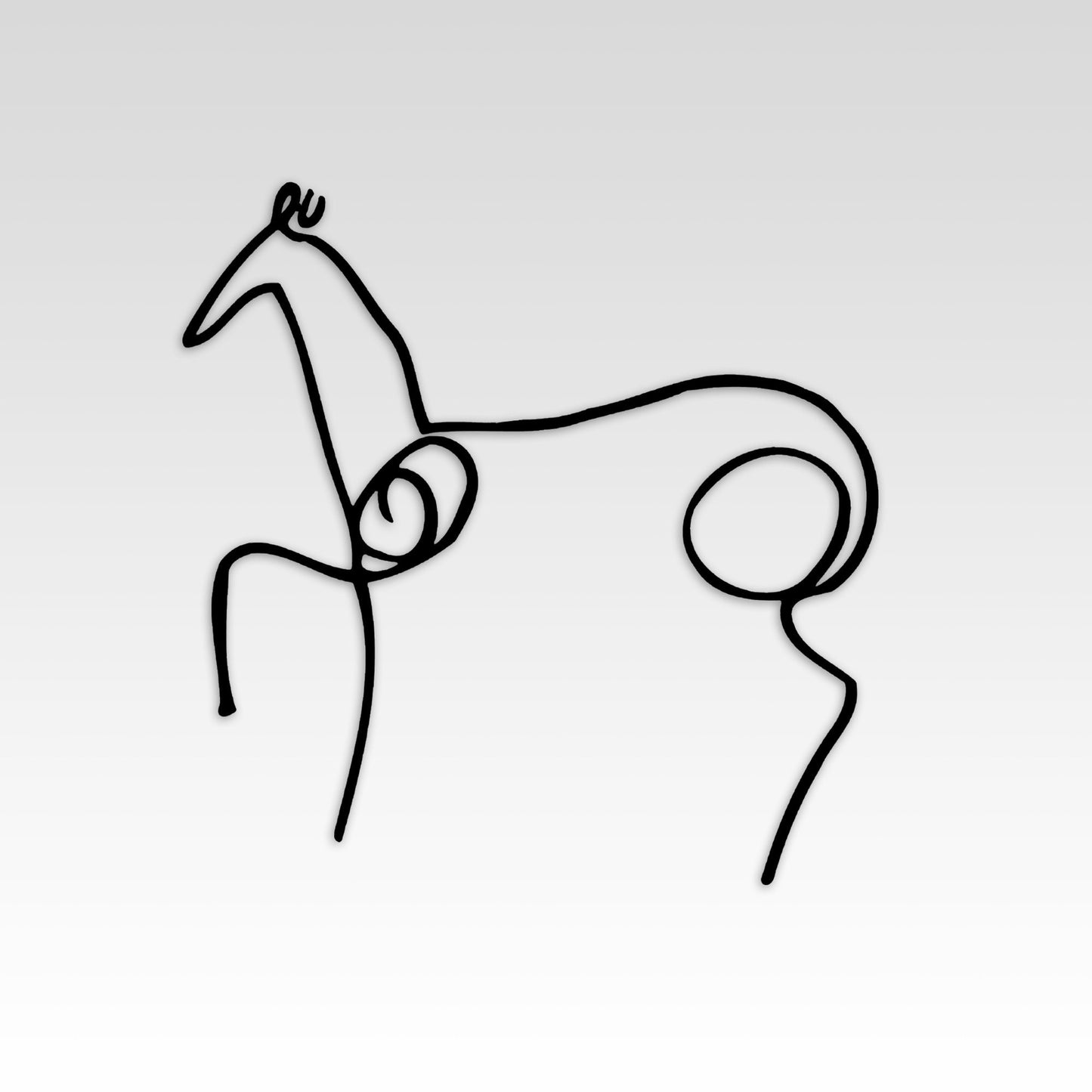 Horse Metal Line Art, Horse Wire Metal Wall Decor, Animal Metal Wall Art, Minimalit Metal Wall Decor, Gift for Her, iconic Metal Decor