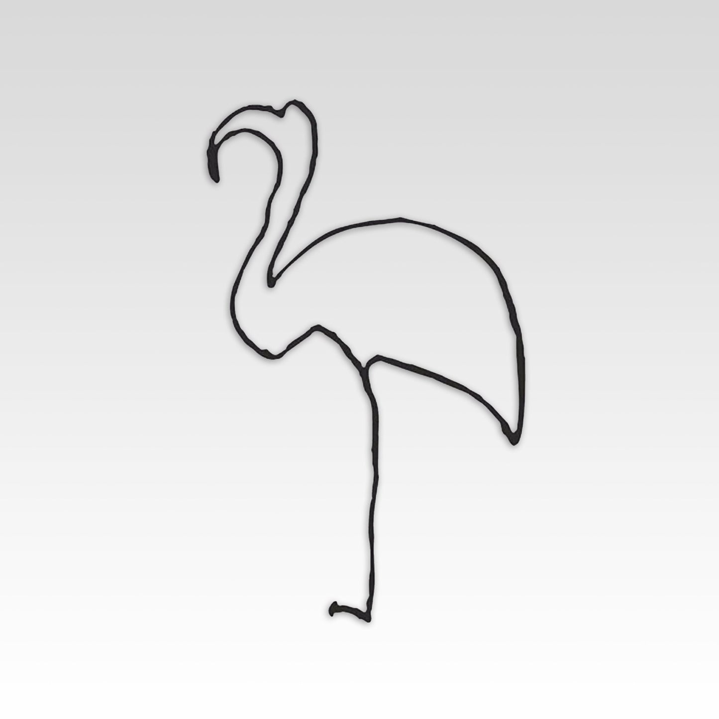 Flamingo Metal Wall Art, Beach House Metal Wall Decor, Porch Metal Line Wall Art, Unique Birthday Gift, Gift for Her, Housewarming Gift