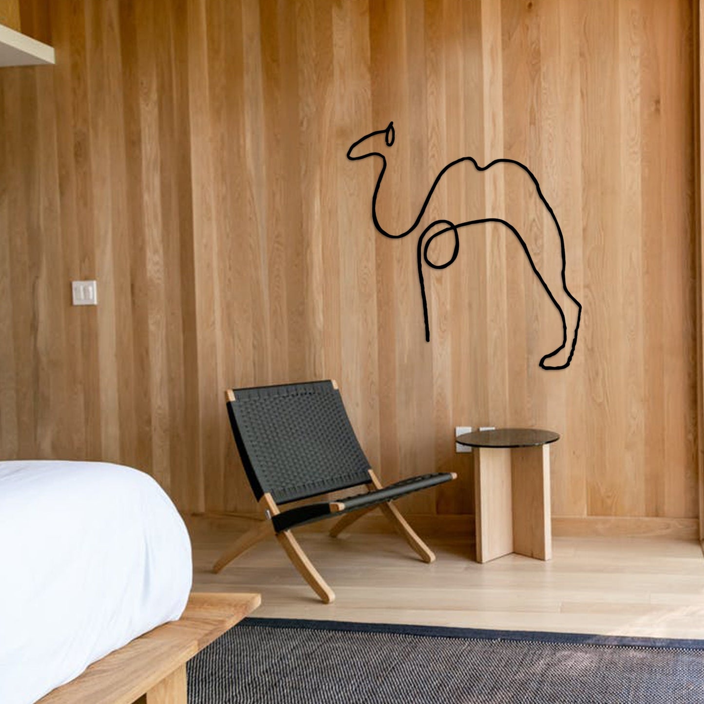 Camel Metal Line Wall Art, Animals Metal Line Decor, Unique birthday Gift, Porch Meta Wall Art, Valentine's Day Gift, Easy to Hang
