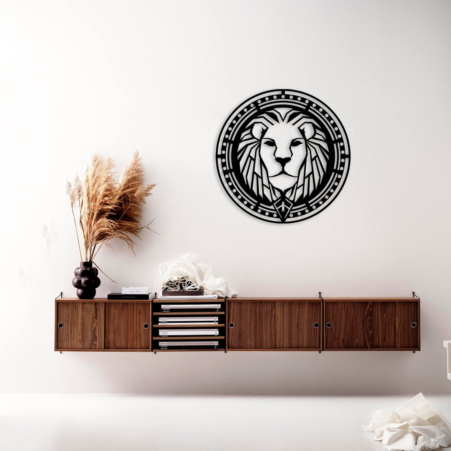 Lion Head Metal Wall Art, Alliance Metal Locket Sign, Lion King Metal Wall Decor, Birthday Gift, Valentine's Day Gift, iconic Metal Decor