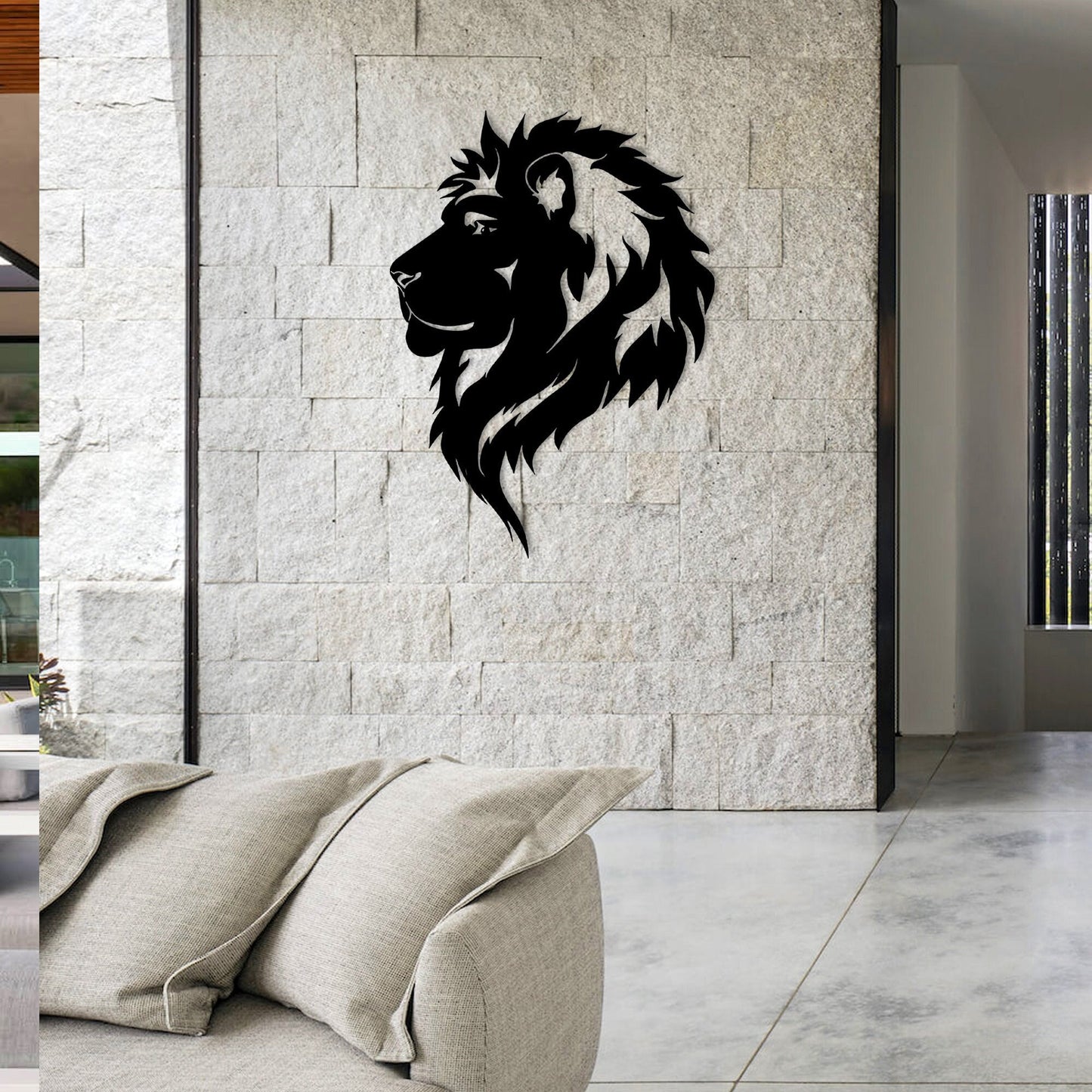 Lion King Metal Wall Art, Lion Head Metal Wall Decor, King Of The Jungle Wall Art, Animal Wall Decor, Gift for him, Housewarming Gift