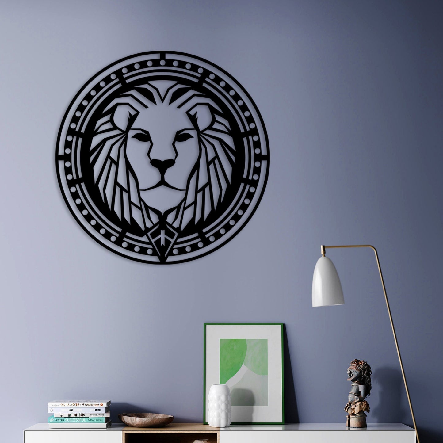 Lion Head Metal Wall Art, Alliance Metal Locket Sign, Lion King Metal Wall Decor, Birthday Gift, Valentine's Day Gift, iconic Metal Decor