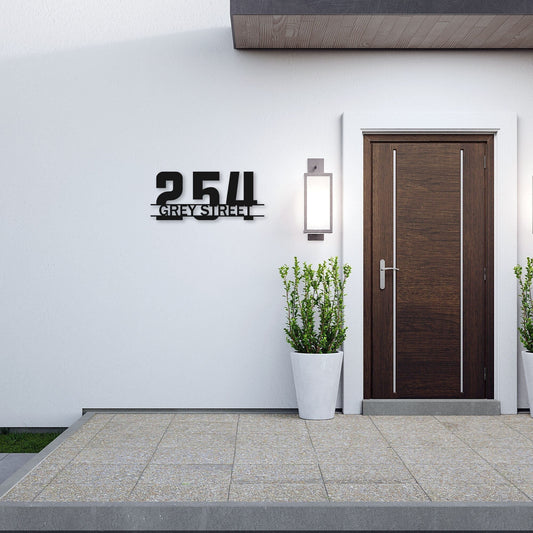 Metal Custom Door Numbers, Custom Metal Home Address Sign, Personalized Adress Sign, Modern Floating Metal Address Number, Zip Code Sign
