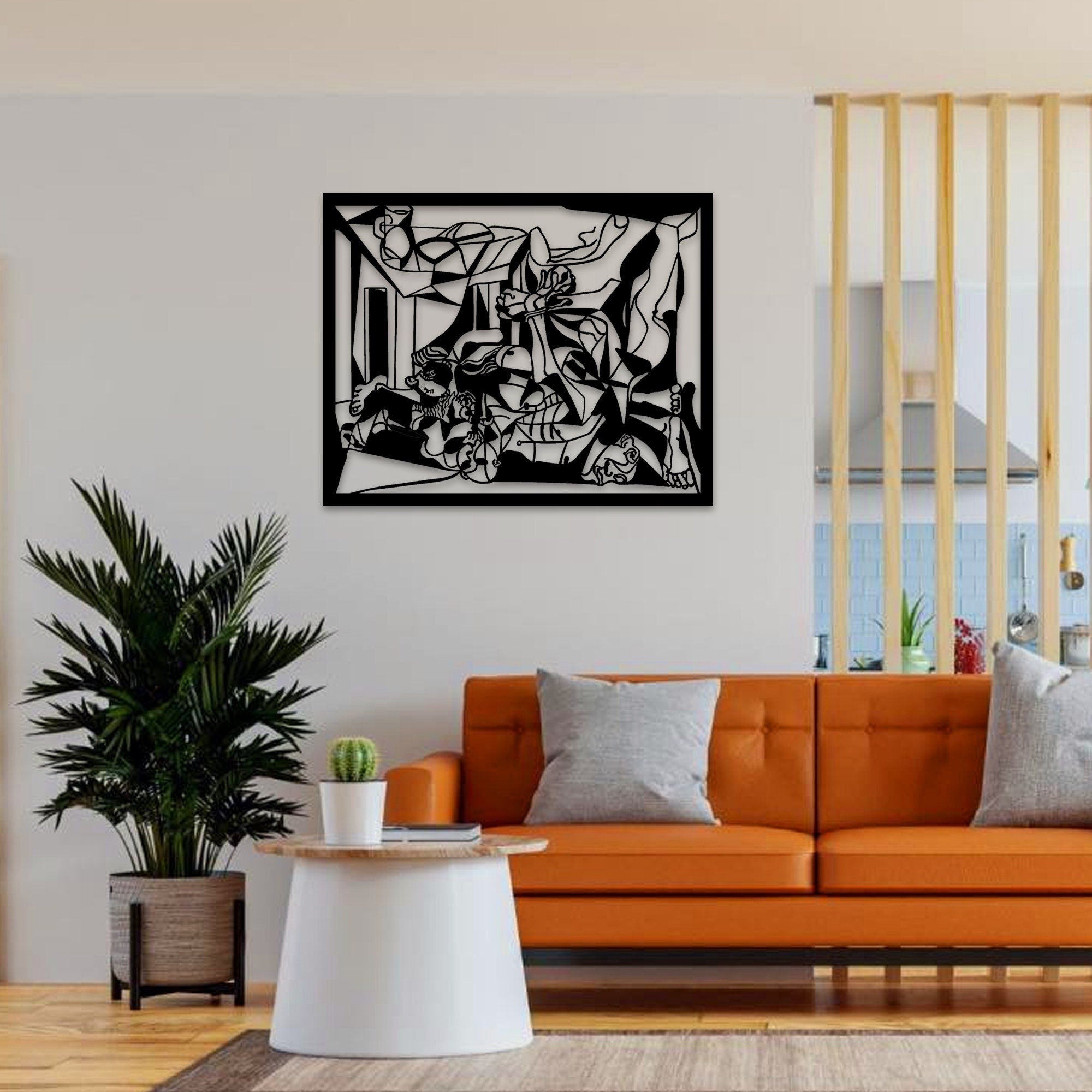 Picasso Abstract Metal Wall Art, Guernica Metal Wall Art, Picasso Wall Decor, Unique Birthday Gift, Iconic Metal Wall Art, Christmas Gift