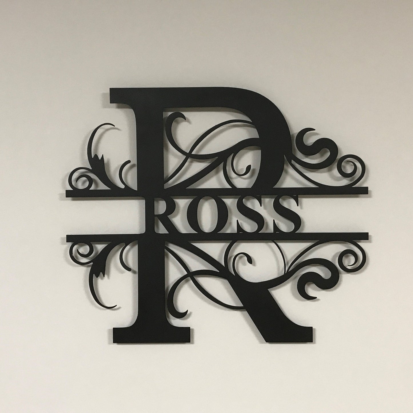 Monogram Personalized Family Name Sign, Custom Metal House Entry Metal Sign, Unique Birthday Gift, Metal Workshop Name Sign, Christmas Gift