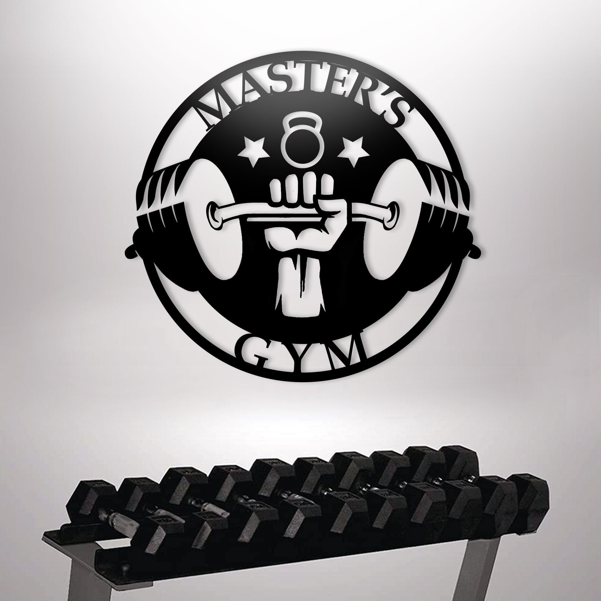 Custom Metal Gym Sign, Personalized Fitness Wall Sign, Established Sign, Gym Wall Decor, Home Gym Sign, Crossfit Gifts, Bodybuilding Sign