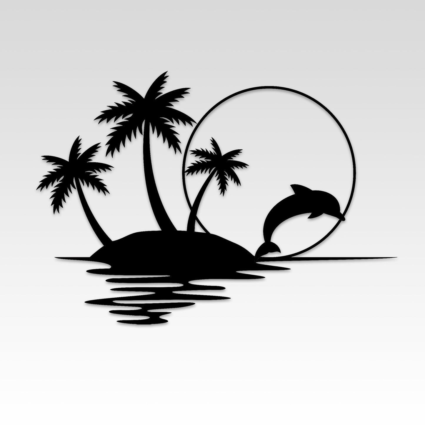 Paradise Metal Wall Art, Sunset Metal Wall Decor, Palm Trees Wall Art,  Unique Birthday Gift, Porch Metal Wall Art, Gift for Her