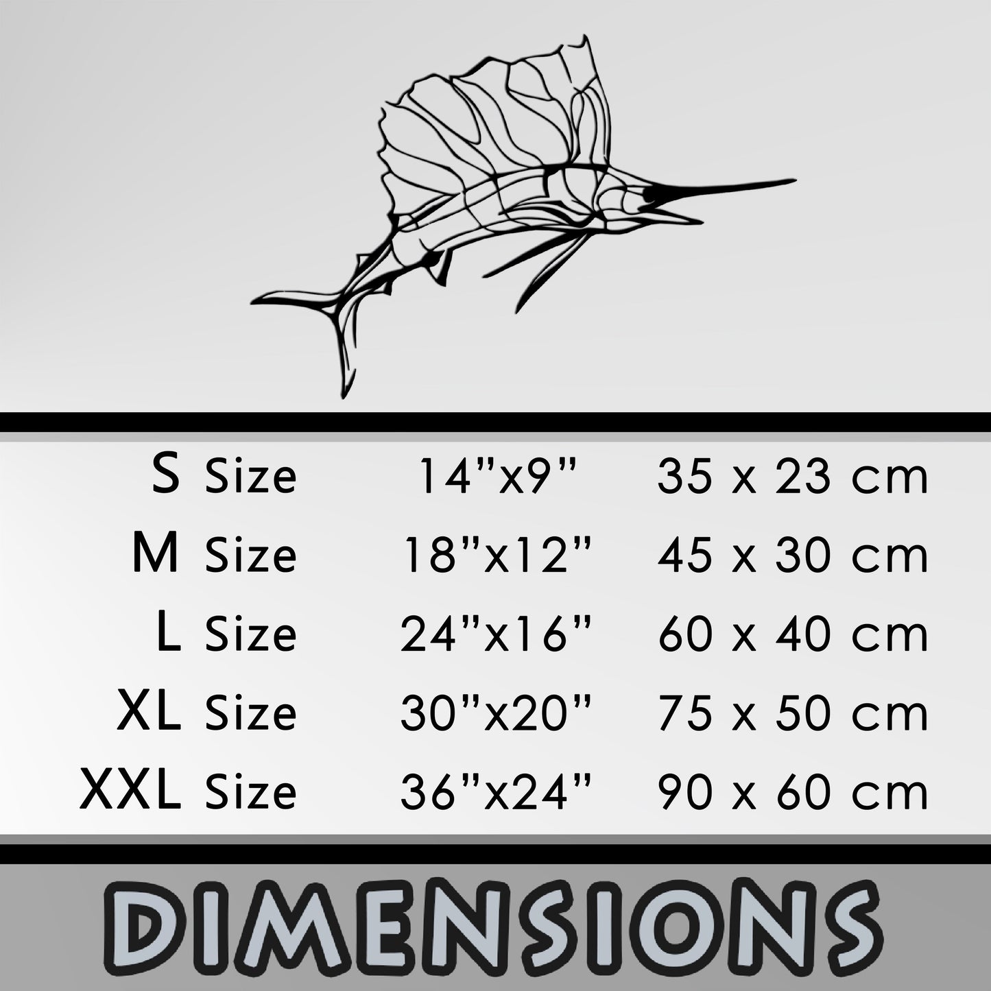 Swordfish Metal Wall Art, Ocean Metal Wall Decor, Nautical Lovers Unique Metal Line Art, Sea Lovers Birthday, Valentine's Day Gift