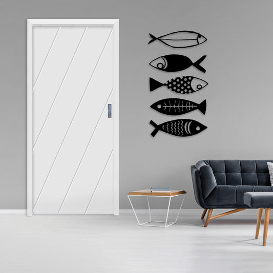 Fishing Metal Wall Art, Ocean Life Unique Metal Wall Decor, Modern Wall Art, Lake House Metal Wall Decor, Bestseller Gift, Christmas Gift