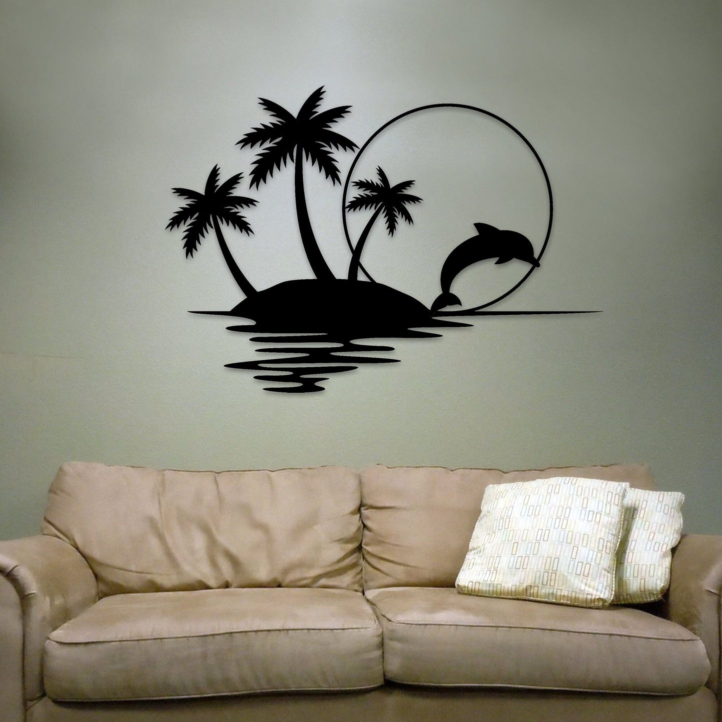 Paradise Metal Wall Art, Sunset Metal Wall Decor, Palm Trees Wall Art,  Unique Birthday Gift, Porch Metal Wall Art, Gift for Her