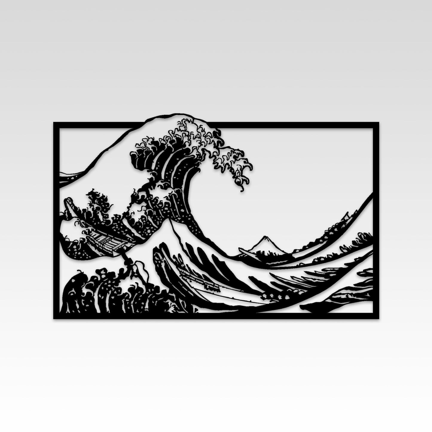 Hokusai Katsushika Wave, Kanagawa Oki Nami Ura, Ukiyo-e, The Great Wave Metal Wall Art, Famous Ocean Metal Wall Decor, Wave Lovers Gift,