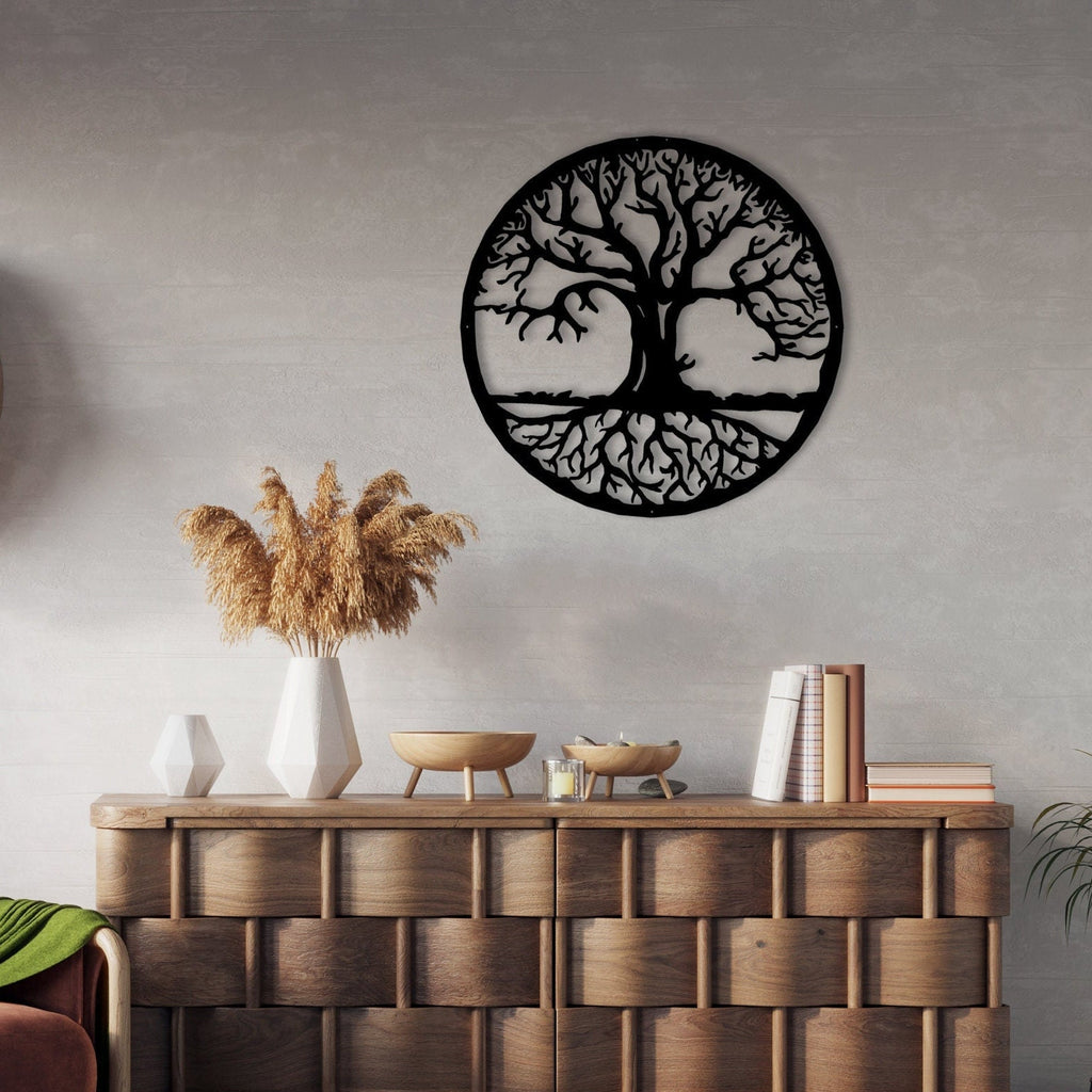 Tree Of Life Metal Wall Art, Livingroom Wall Decor, Unique Biryhday Gift, Yoga Room Metal Wall Art, Boho Style Gift, Christmas Gift for Her