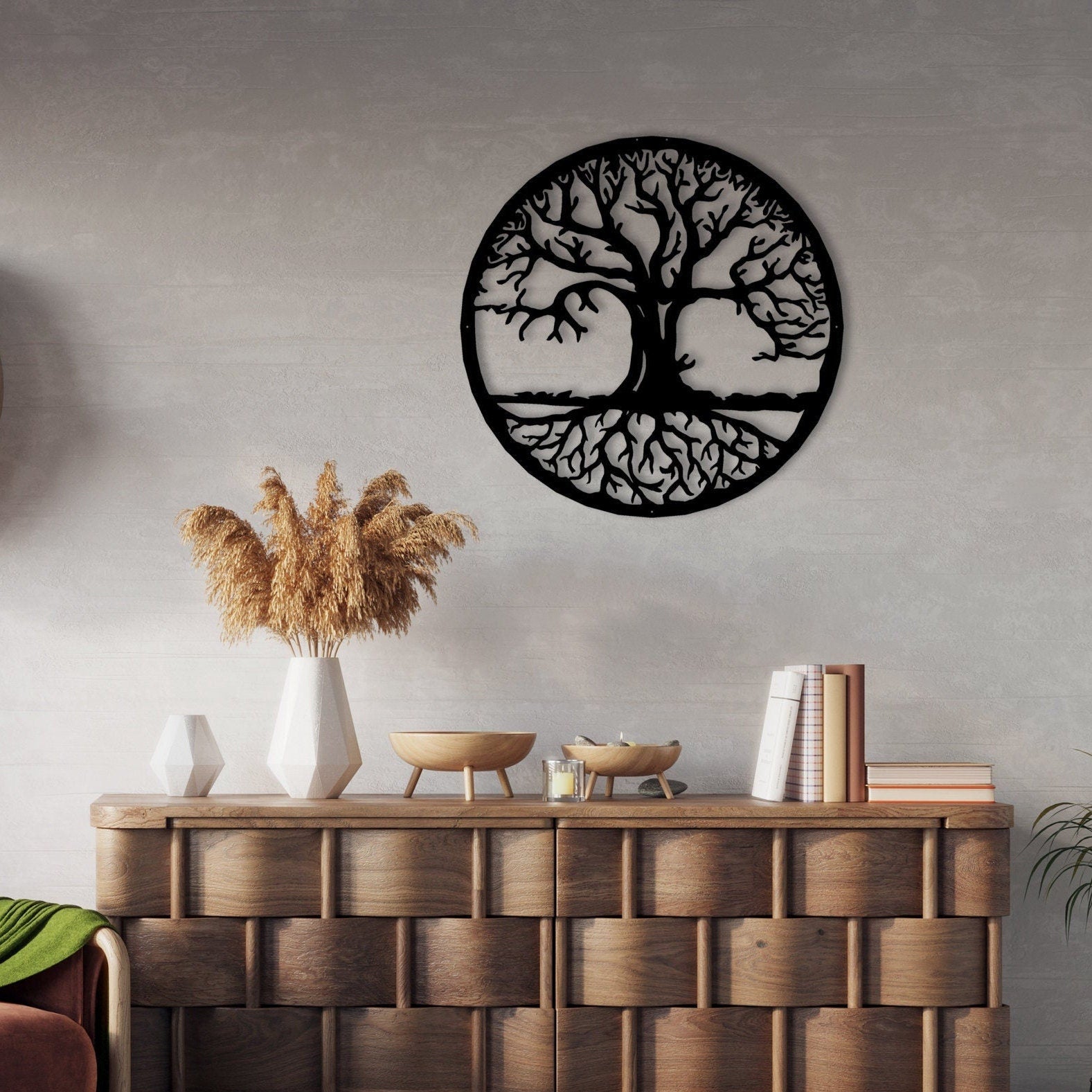 Tree Of Life Metal Wall Art, Livingroom Wall Decor, Unique Biryhday Gift, Yoga Room Metal Wall Art, Boho Style Gift, Christmas Gift for Her