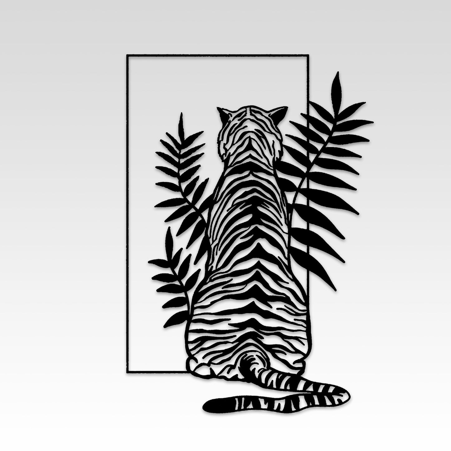 Leopard Metal Wall Art, Serengeti lepoar of the sunset Metal Wall Decor, Minimalist Metal Wall Art, Unique Birthday Gift, Gift for Her