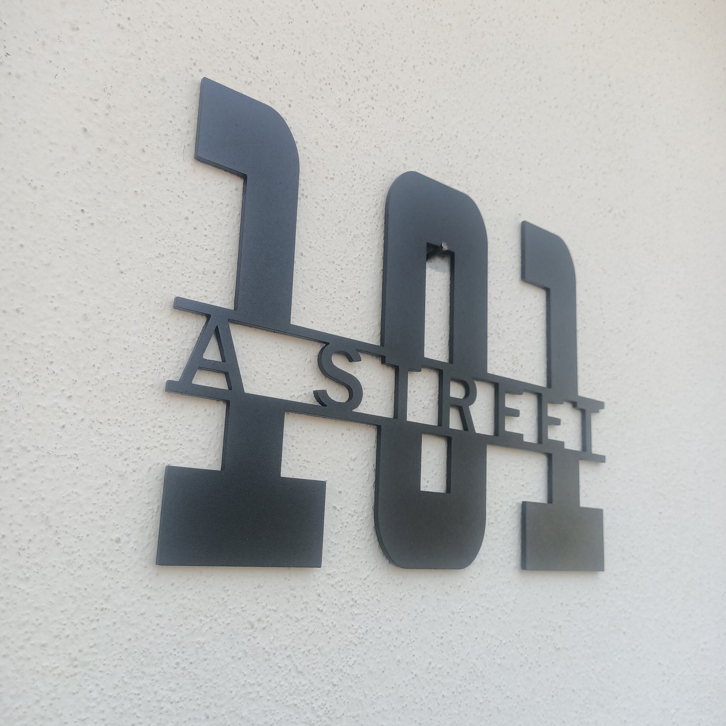 Metal Custom Door Numbers, Custom Metal Home Address Sign, Personalized Adress Sign, Modern Floating Metal Address Number, Zip Code Sign