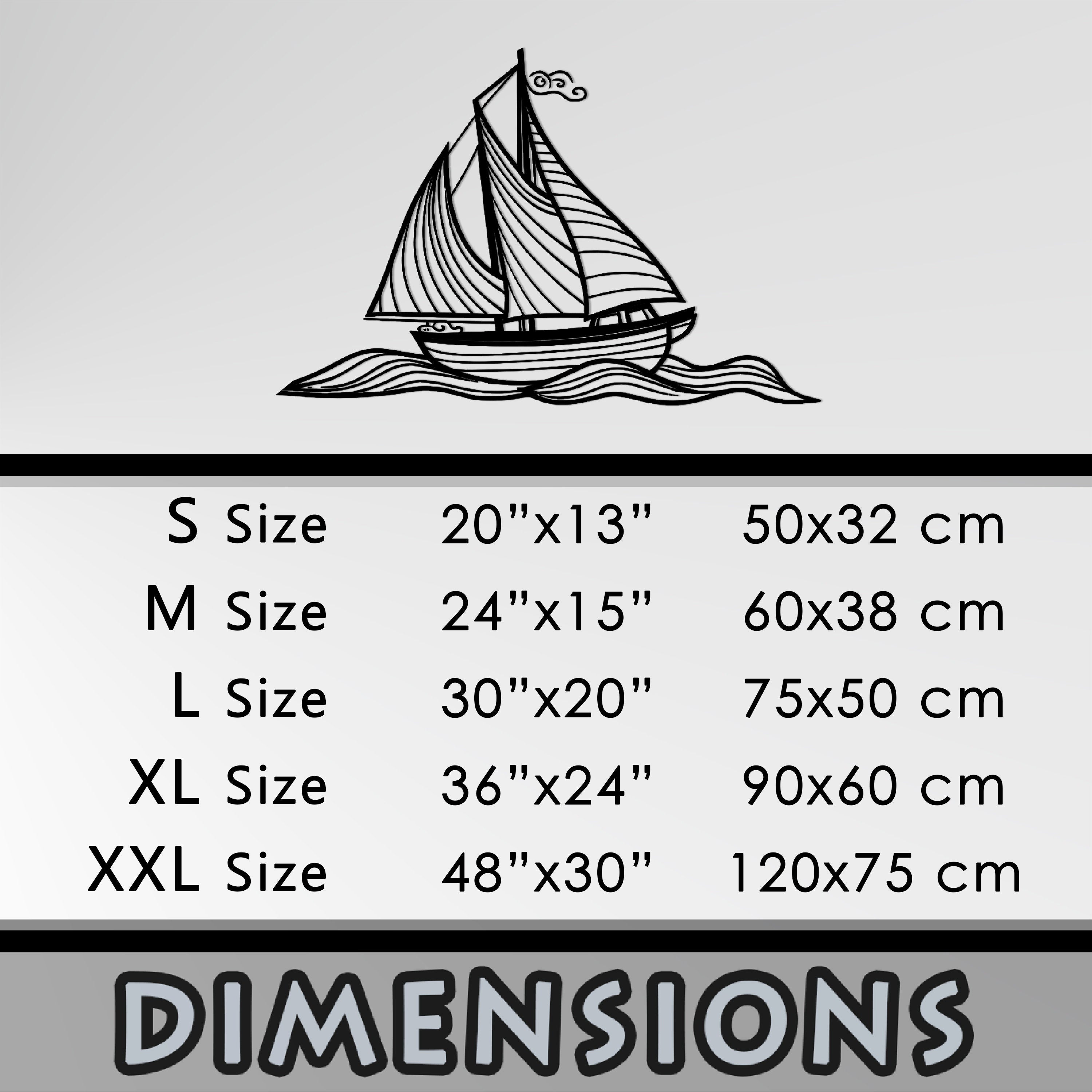 Sailboat on the Waves Metal Wall Art, Sailor Metal Wall Decor, Coastal Metal Wall Art, Yacht Line Art Decor, Gift for him, Macthless Gift