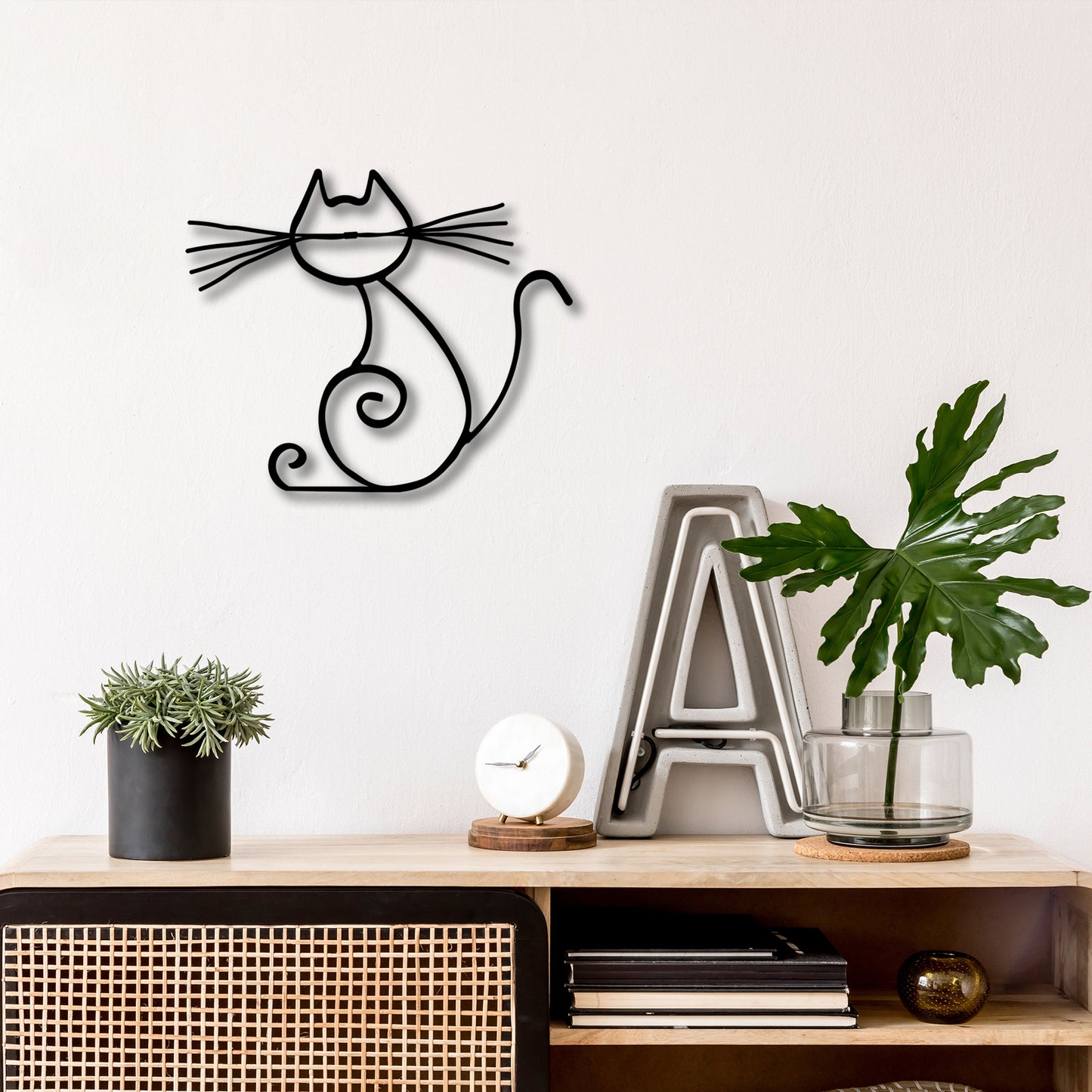 Metal Cat Metal Wall Art, Cat Lovers Birthday Gift, Cat Metal Home Decor, Valentine's Day Gift, Pet House Head Decor, Best Gift, for Her