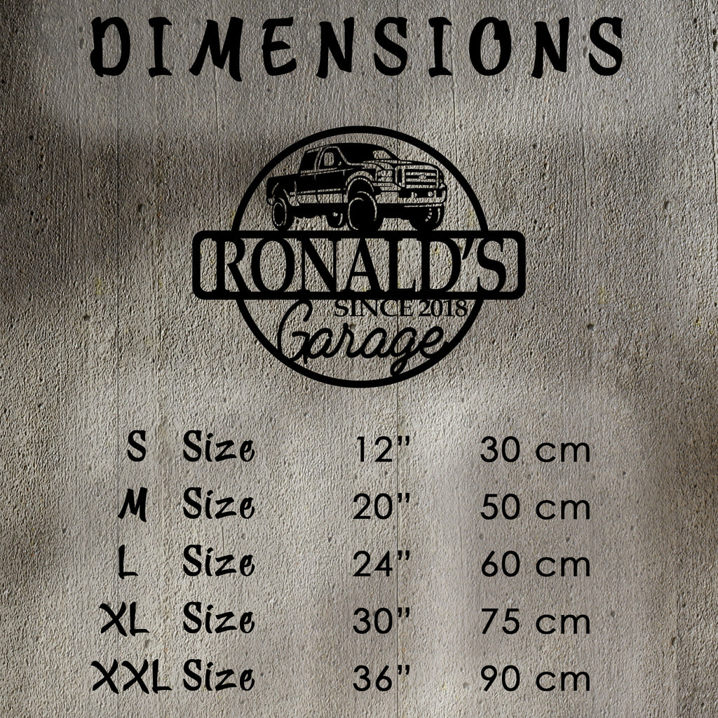 Custom Metal Sign for Garage, Personilazed Metal Garage Sign, Car Lovers Custom Metal Gift, Custom Car Shop Metal Sign, Garage Birthday gift
