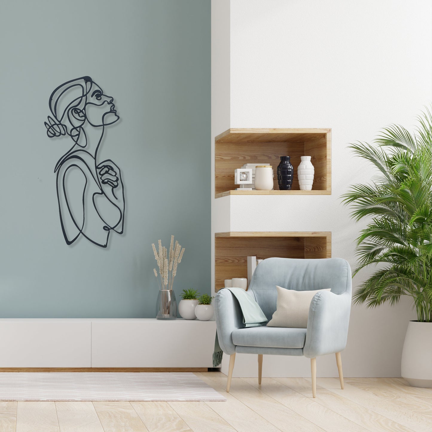 Woman Metal Line Art, Beauty Center Wall Art, Bathroom Metal Line Art, Unique Birthday Gift, Wire Woman Decor, Gift for Her, iconic Wall Art