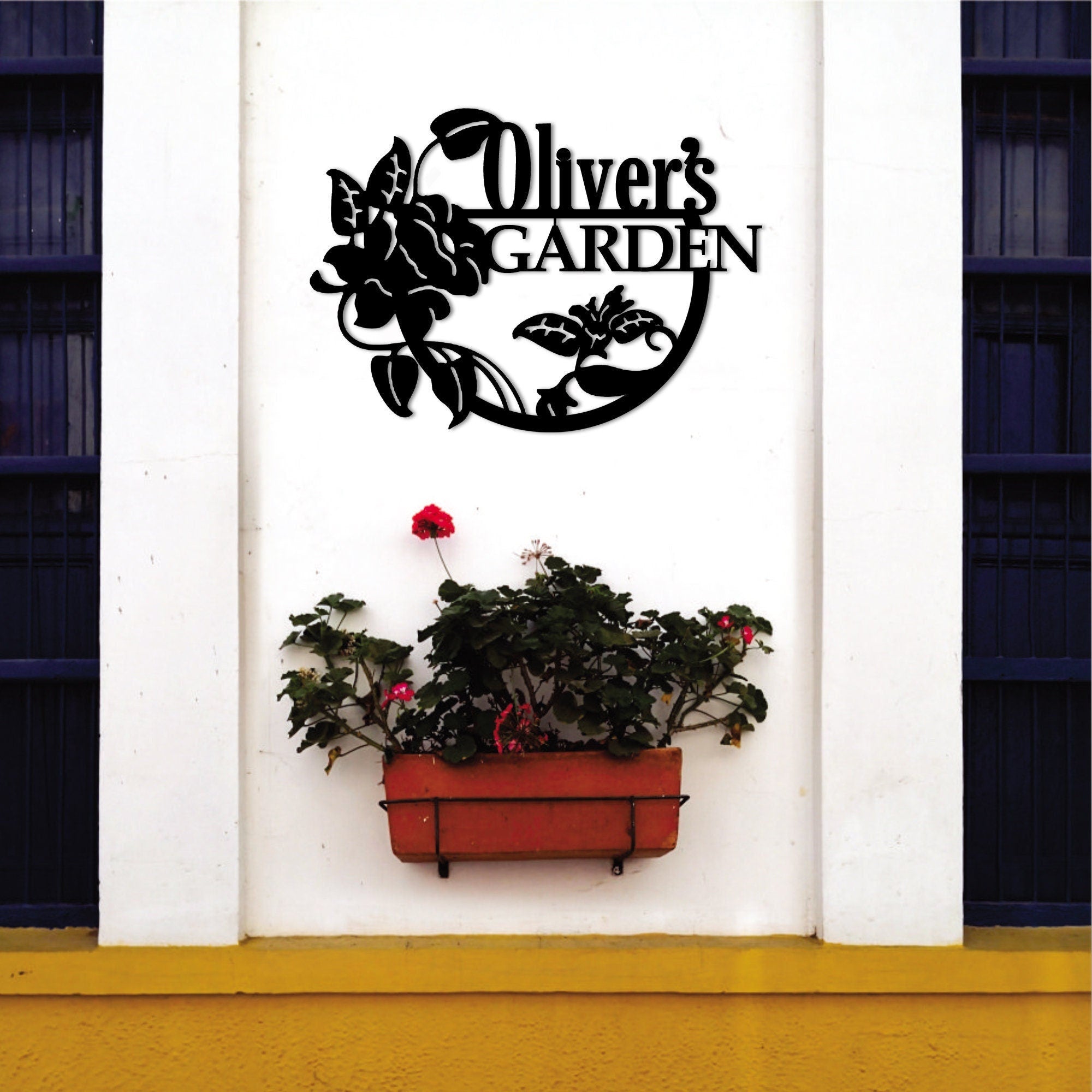 Personalized Metal Garden Sign , Custom Metal House Garden Sign, Personalize Unique Family Gift, Custom Garden Entry Sign, Christmas Gift