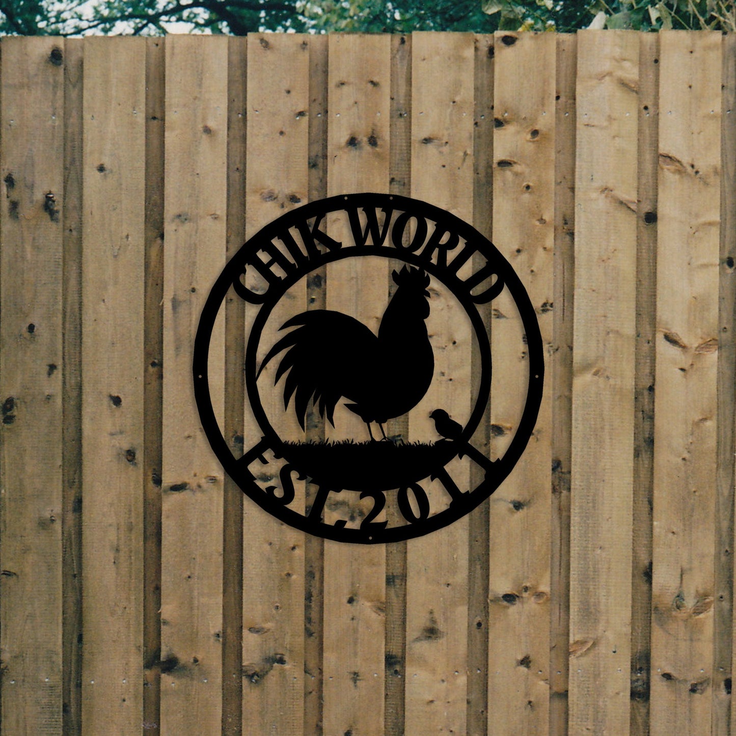 Personalized Chicken Coop Sign, Custom Farmhouse Metal Sign, Ranchhouse Metal Wall Sign, Custom Word Sign, Unique Family Gift, Easy to Hang