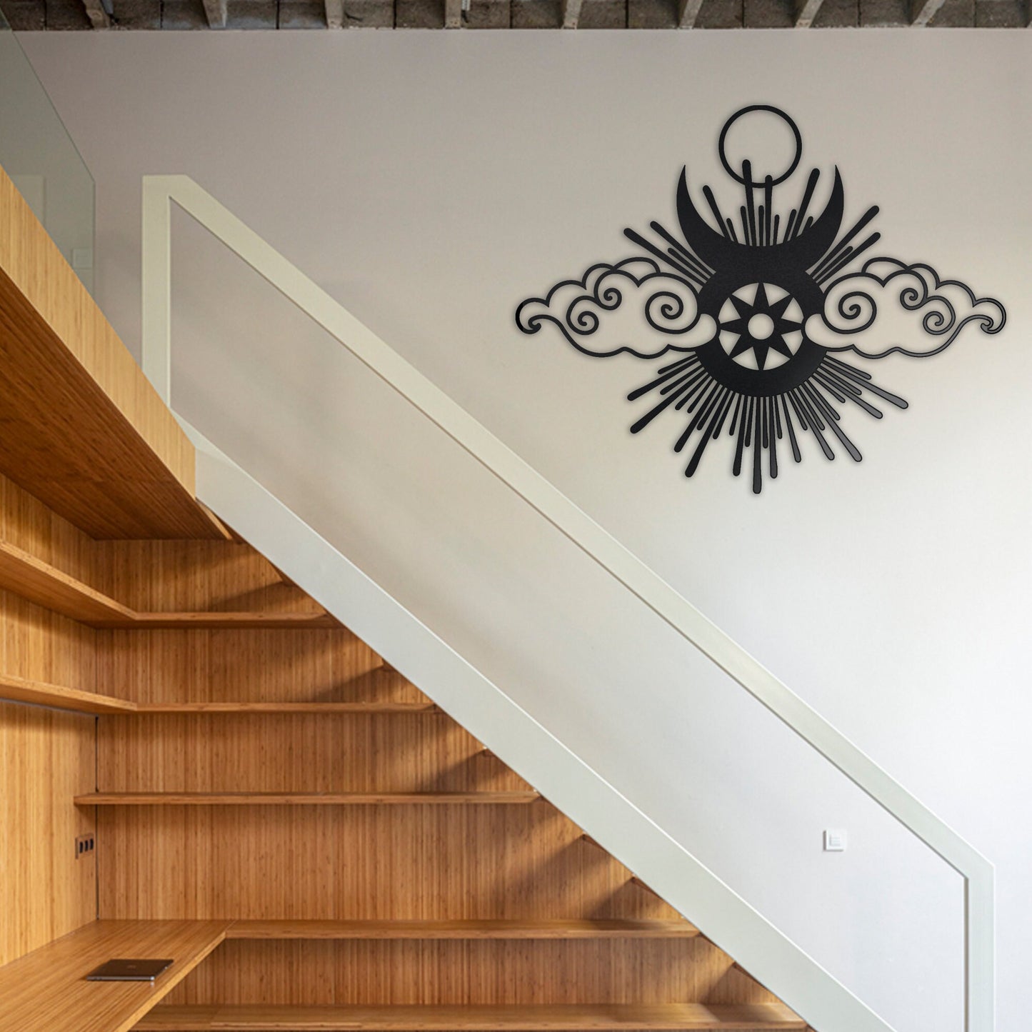 Sun Cloud Metal Wall Art, House Entry Metal Wall Art, Porch Metal Wall Art, Headboard Wall Art, Unique Birthday Gift, Christmas Gift