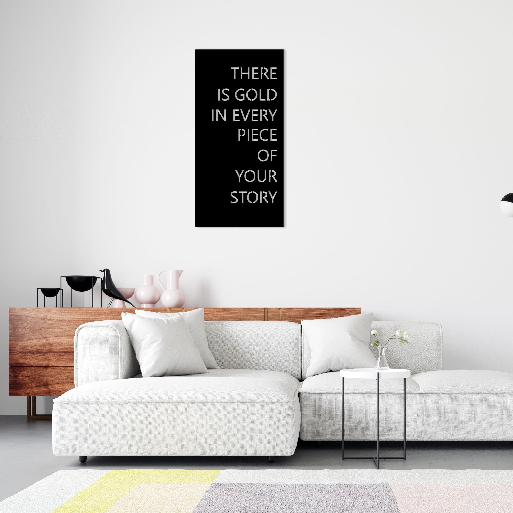 Metal Word Text, Famous Motto Metal Wall Decor, Unique  Birthday Gift, Gift for Her, Porch Metal Wall Art, Custom Metal Text, Best Gift