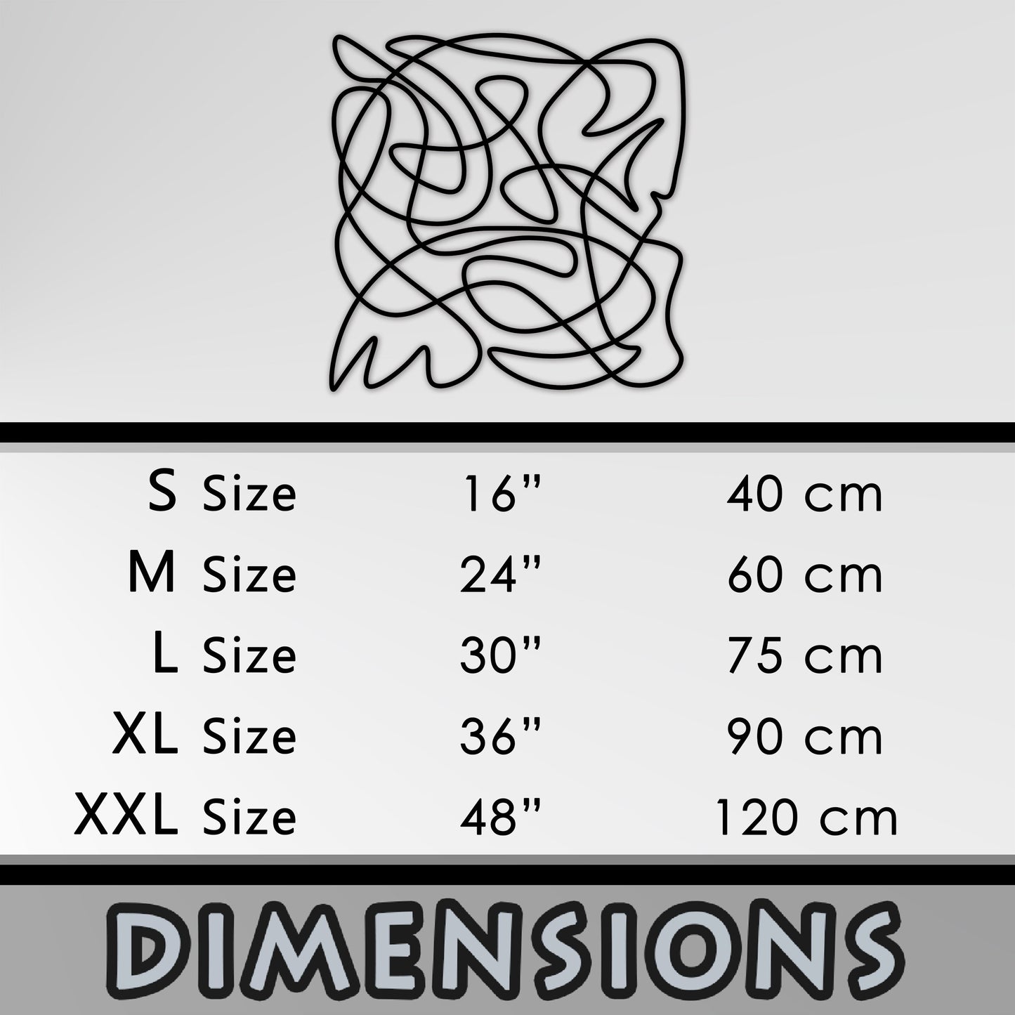Modern Abstract Metal Line Wall Art, Geometric Line Art Metal Wall Decor, Unique Line Art Gift, Golden Ratio Decor, Valentine's Day Gift