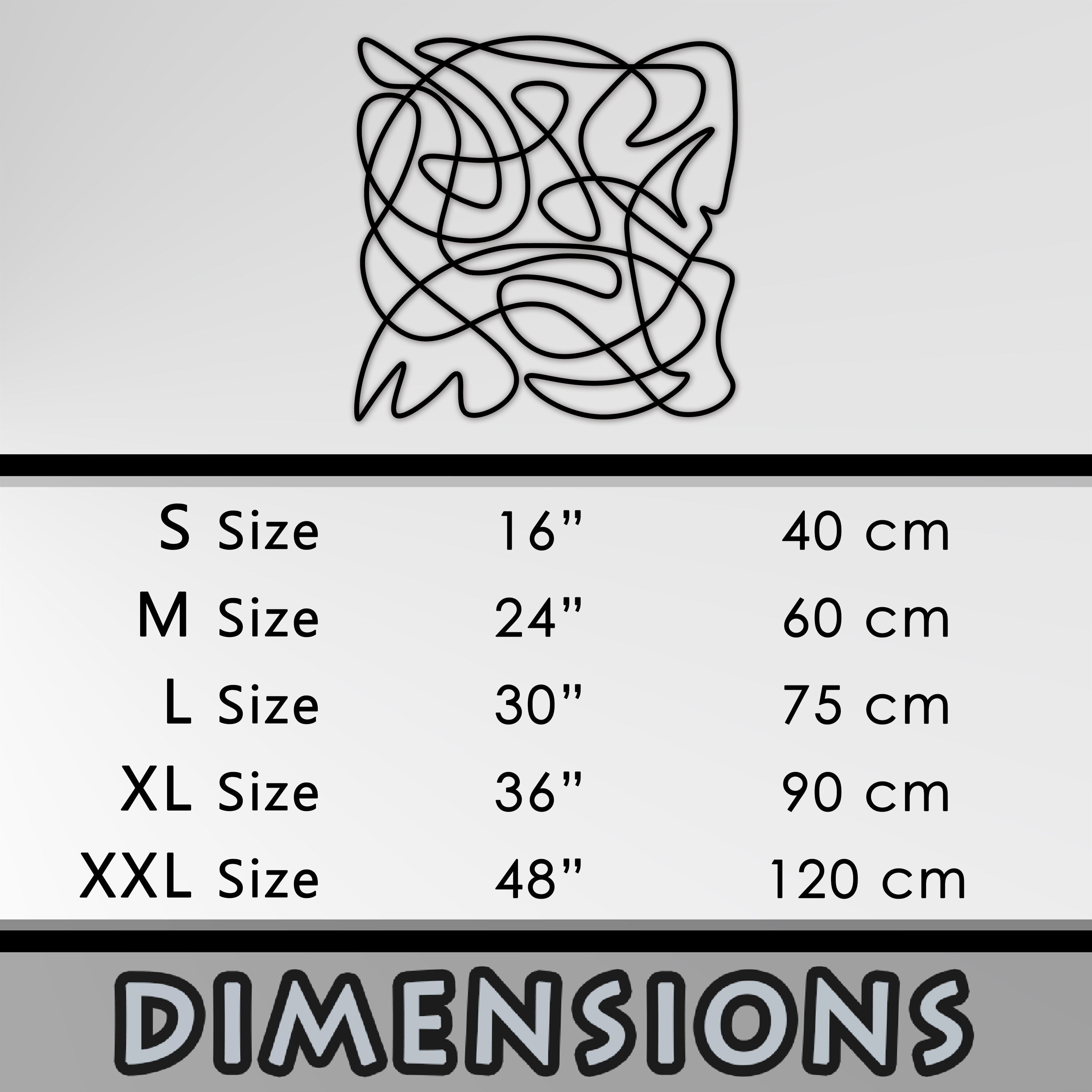Modern Abstract Metal Line Wall Art, Geometric Line Art Metal Wall Decor, Unique Line Art Gift, Golden Ratio Decor, Valentine's Day Gift