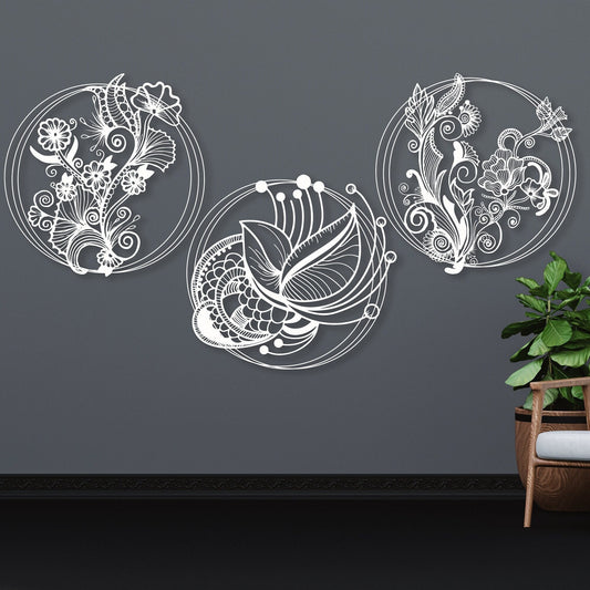 Flovers Metal Line Wall Art, Poppy Flowers Metal Wall Art, Headboard Metal Wall Art, House Entry Metal Wall Art, Valentines Day Gift