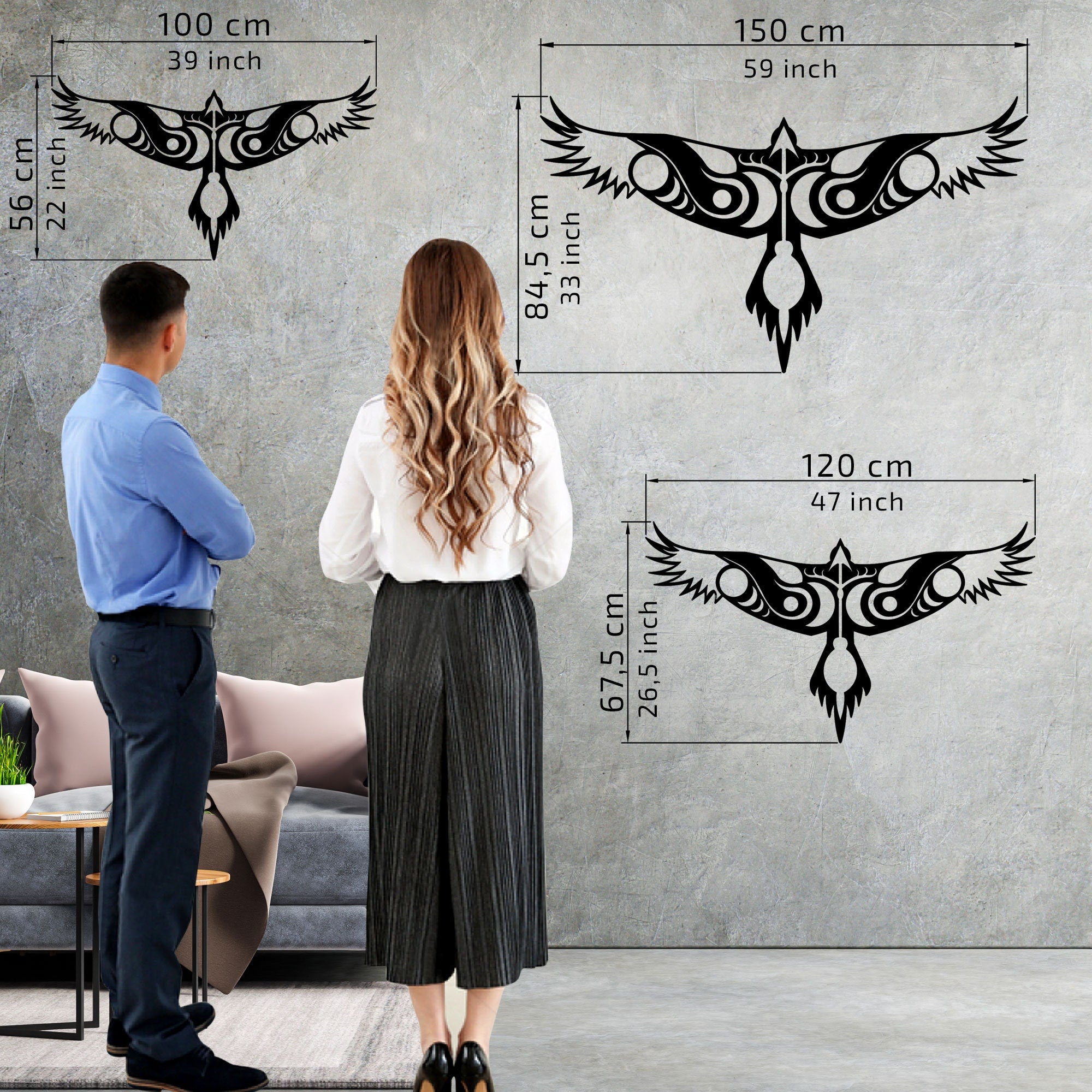 Black Eagle With Mountain Metal Wall Art, Eagle Metal Wall Home Decor, Headboard Metal Wall Art, Unique Birthday Gift, Christmas Gift