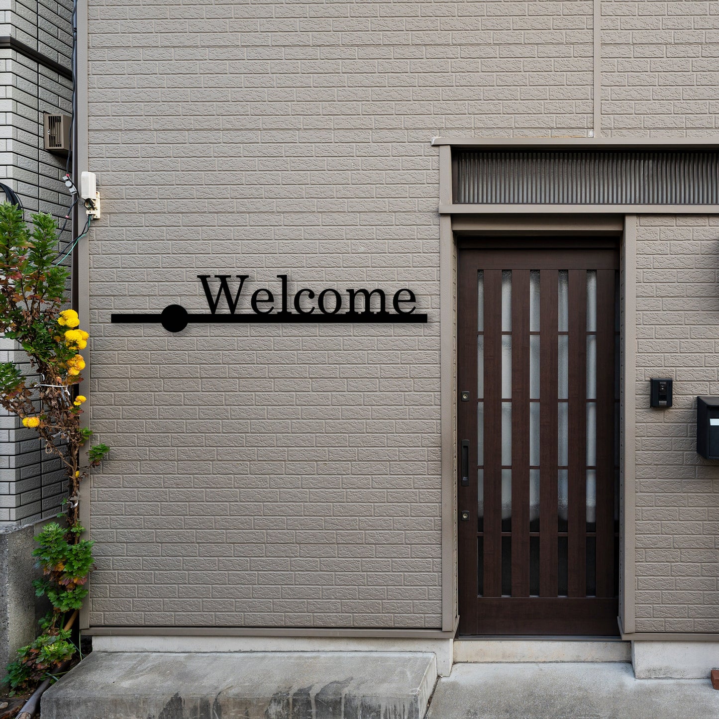 Welcome Metal Wall Art, Unique Home Porch Decor, New House Metal Gift, Welcome Metal Sign, House Entrance Metal Welcome, Gift for Her