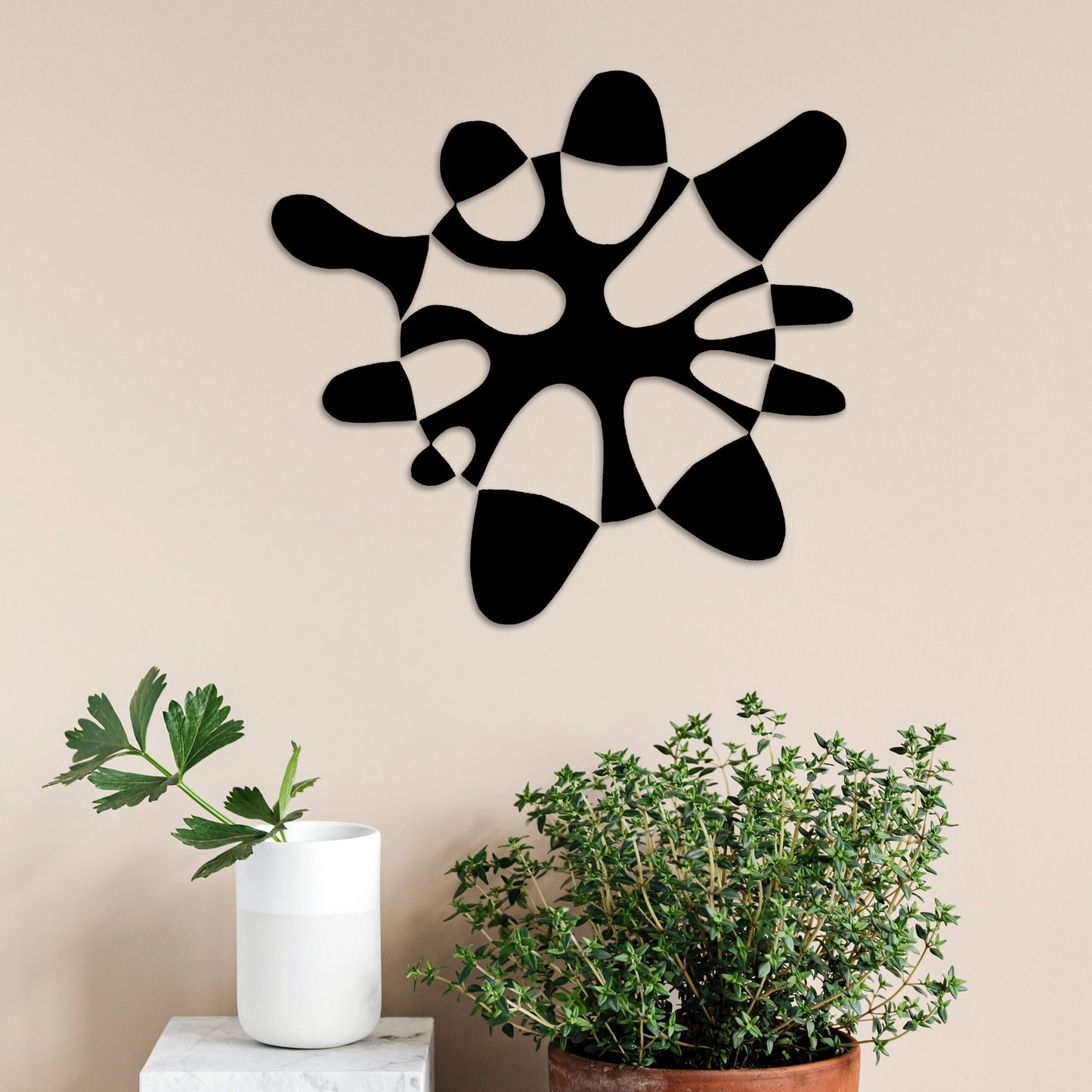 Splash Metal Wall Art, Unique Cartoon Metal Wall Decor, Unique Birthday Gift, Child Room Wall Art, Housewarming Gift, Valentines Day Gift